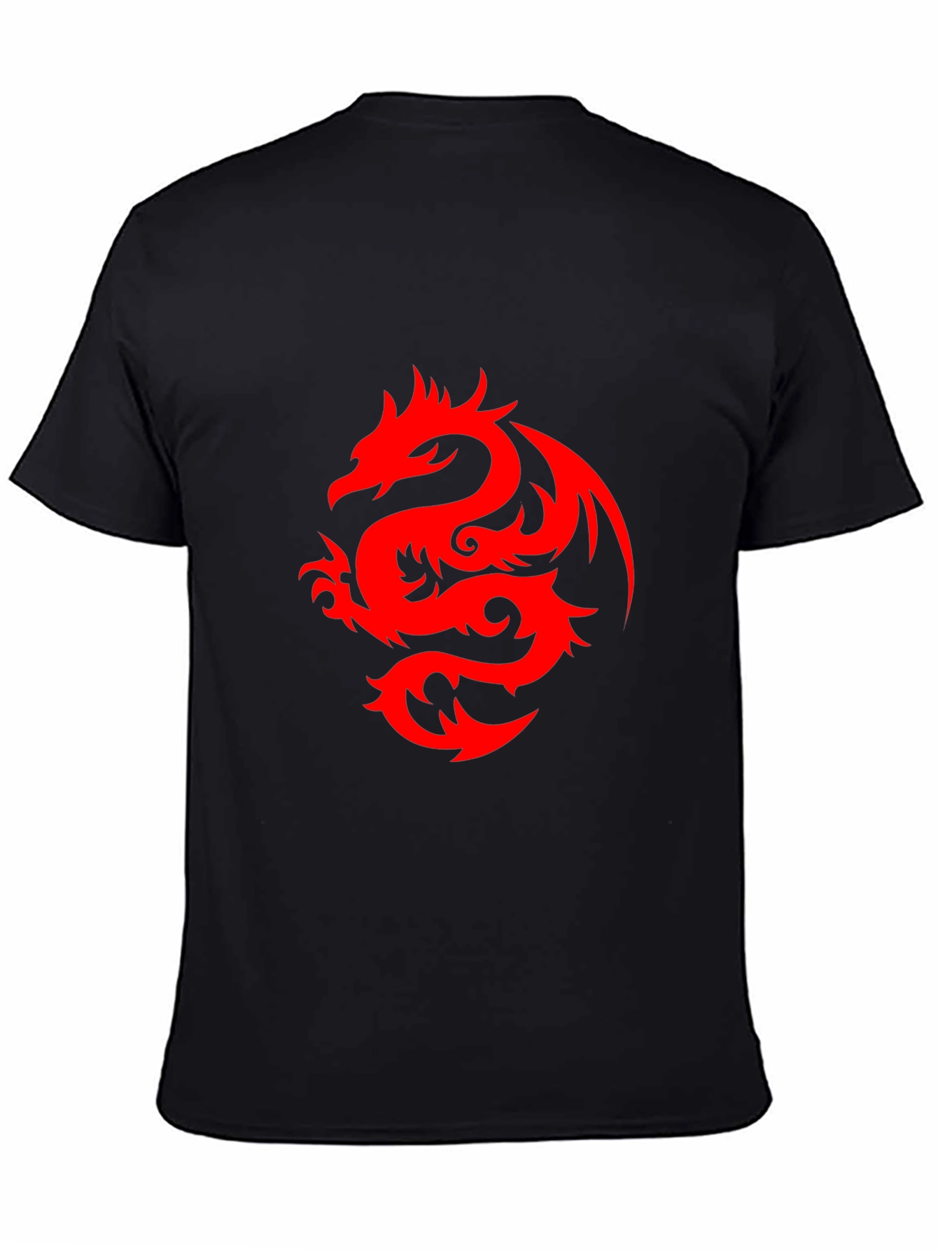Red Dragon Graphic Black T-Shirt