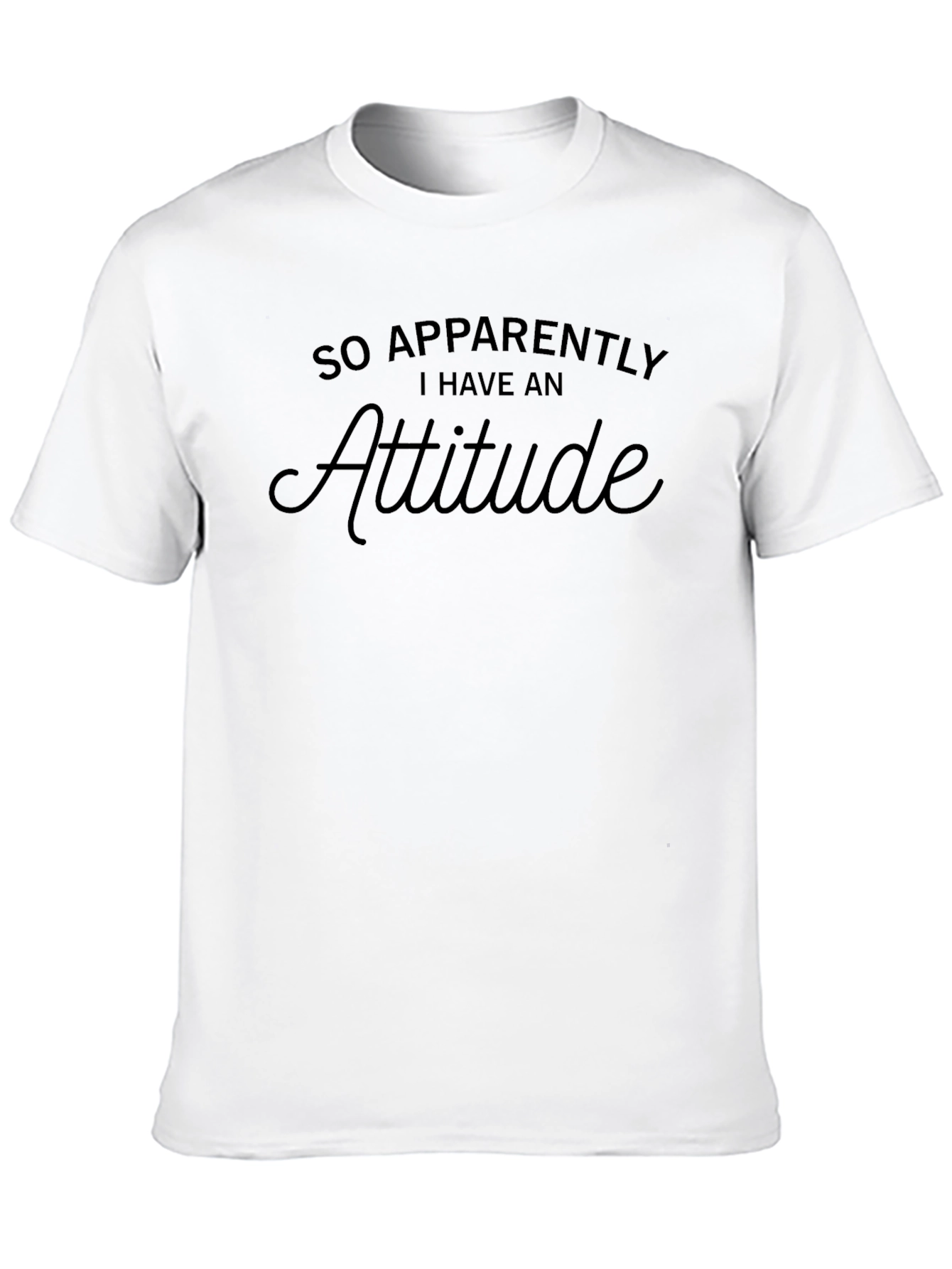 Attitude T-Shirt - Black Graphic Tee