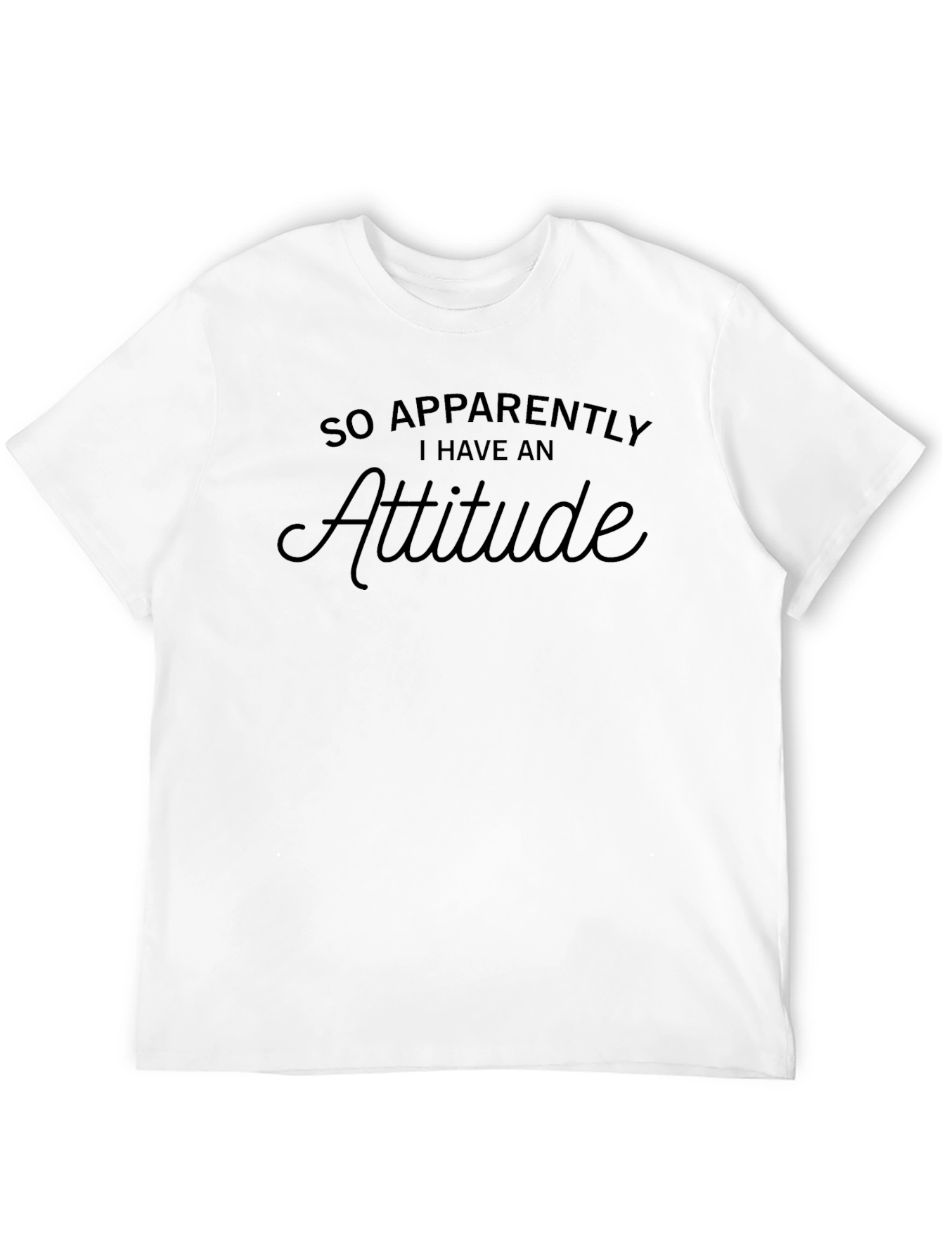 Attitude T-Shirt - Black Graphic Tee