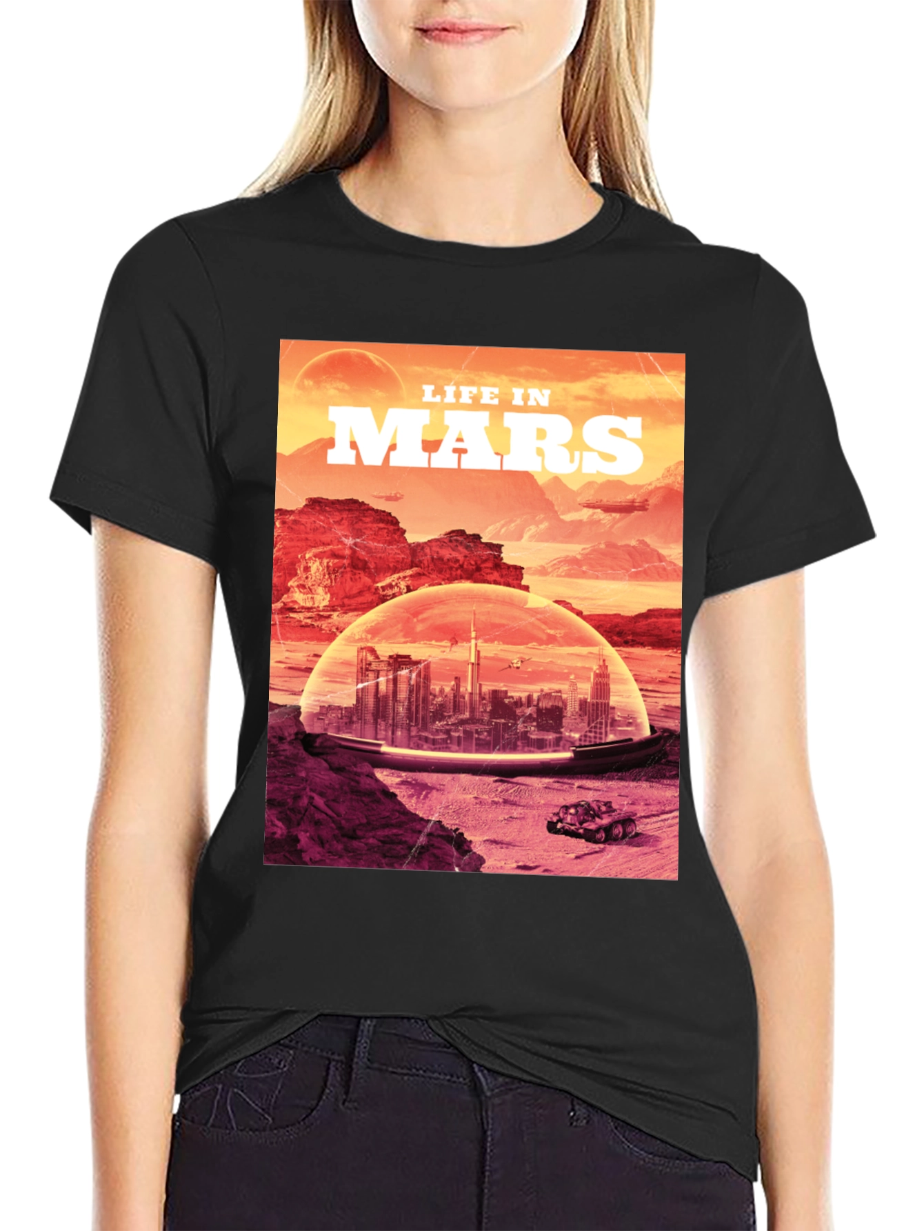 Life in Mars T-Shirt - Sci-Fi Graphic Tee