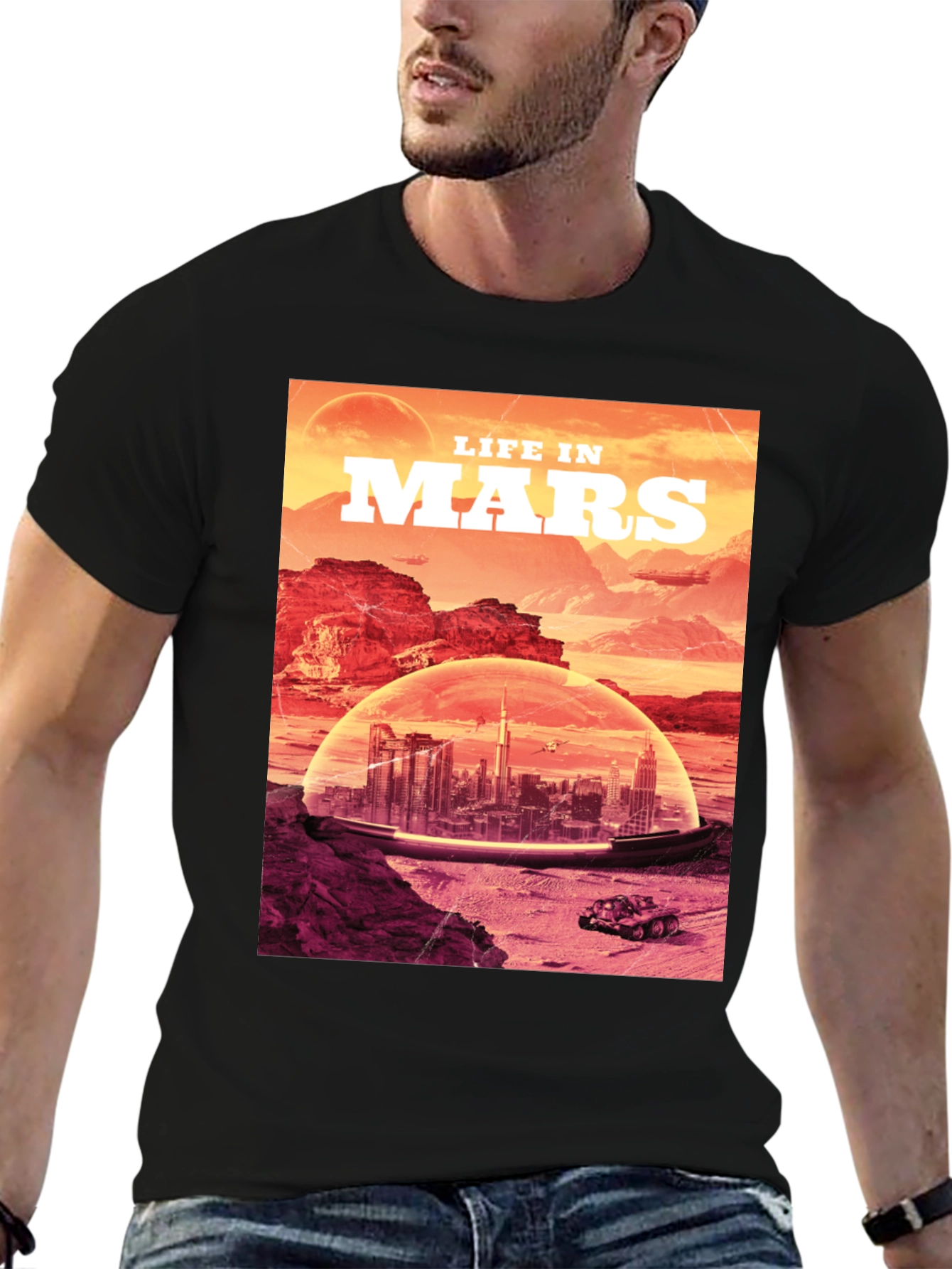 Life in Mars T-Shirt - Sci-Fi Graphic Tee