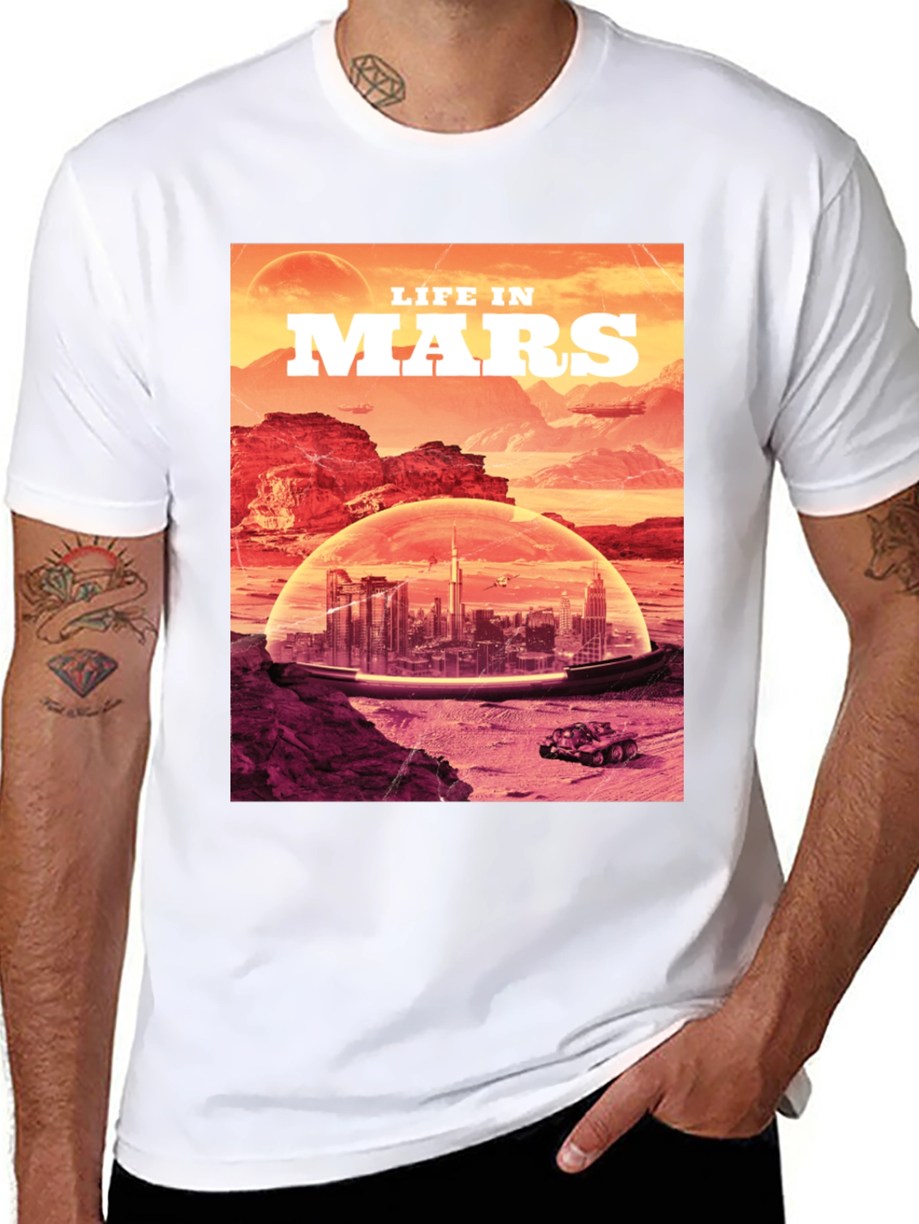 Life in Mars T-Shirt - Sci-Fi Graphic Tee