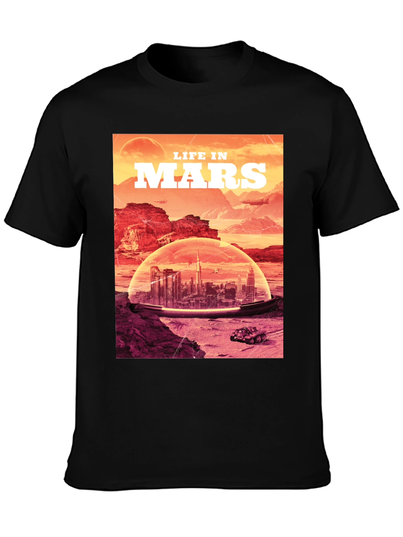 Life in Mars T-Shirt - Sci-Fi Graphic Tee