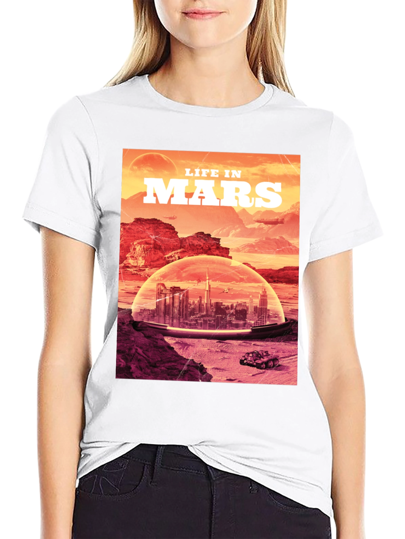 Life in Mars T-Shirt - Sci-Fi Graphic Tee