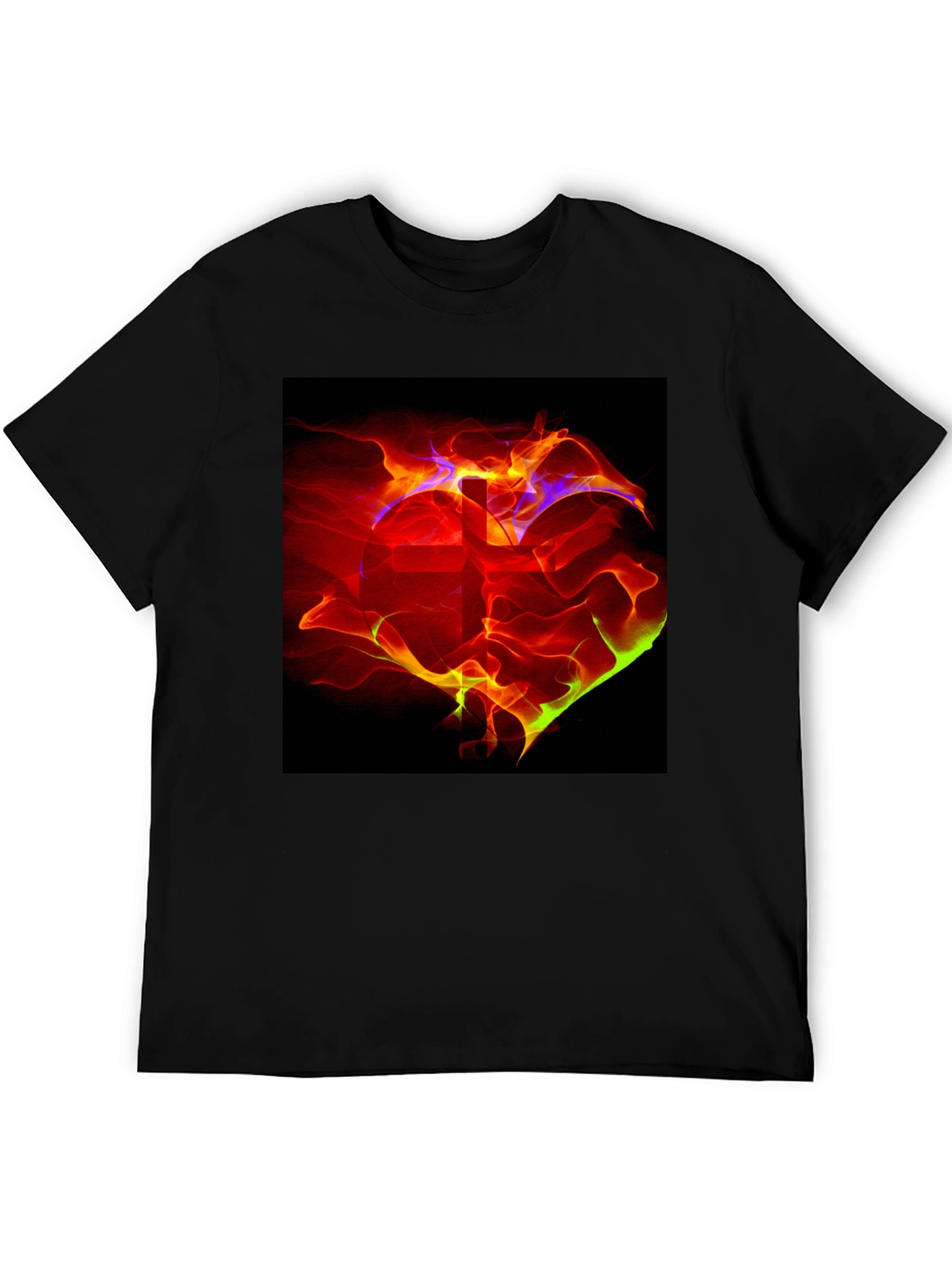 Fiery Cross Graphic Tee - Bold Christian Apparel