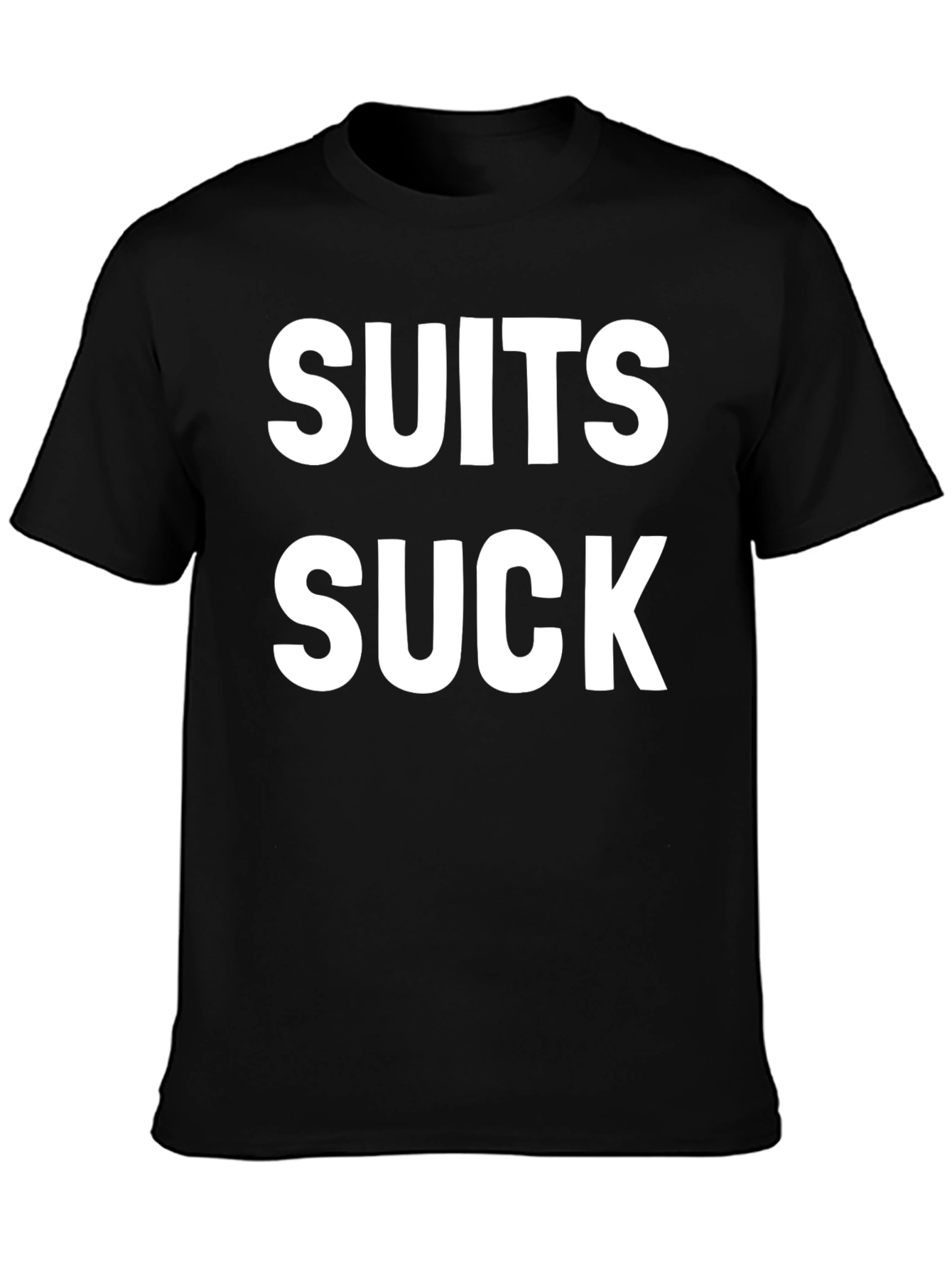 Suits Suck Graphic Tee - Bold Statement Shirt