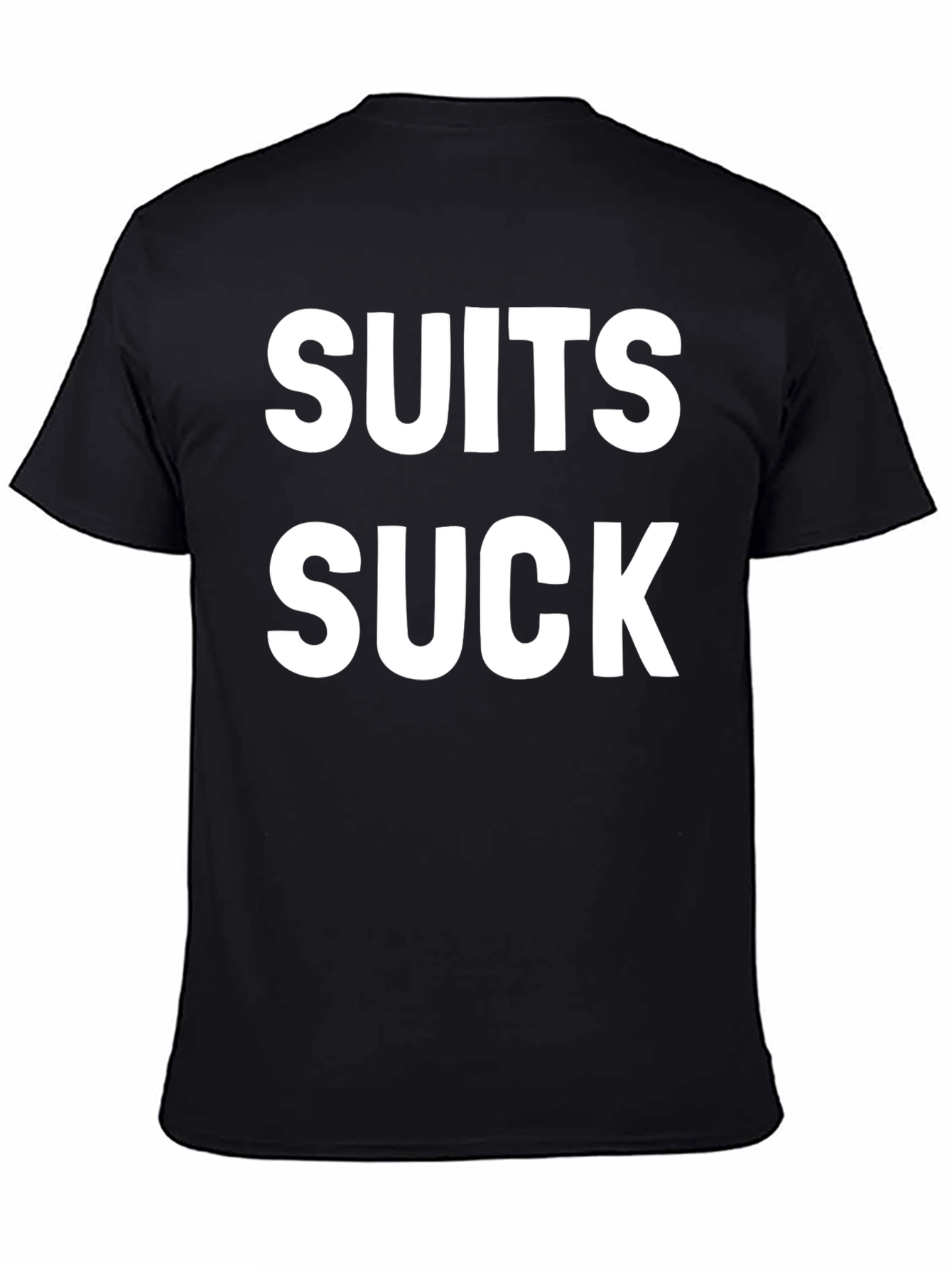 Suits Suck Graphic Tee - Bold Statement Shirt