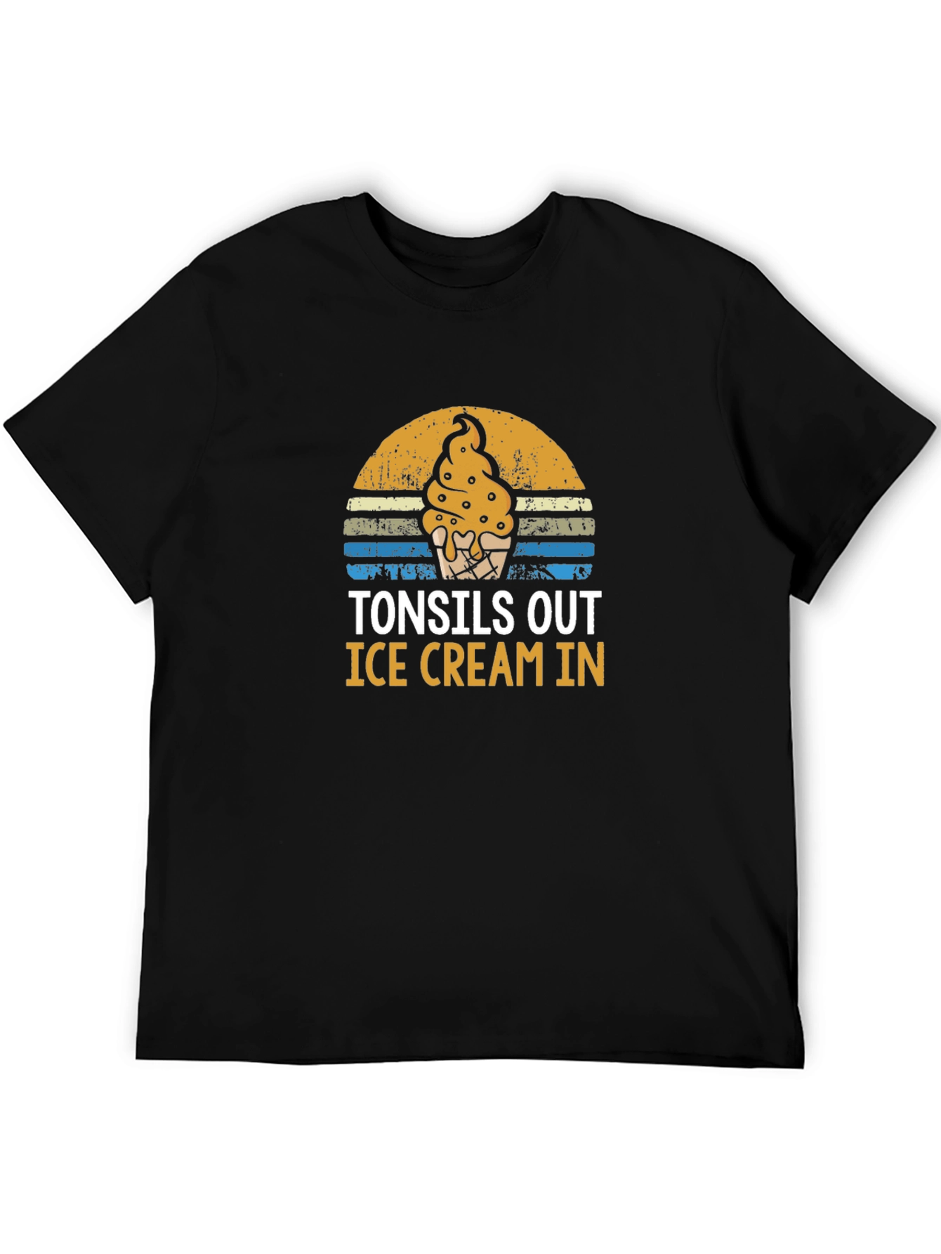 Tonsils Out Ice Cream In Graphic Tee