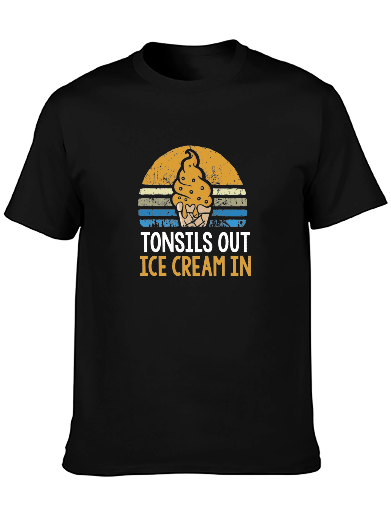 Tonsils Out Ice Cream In Graphic Tee