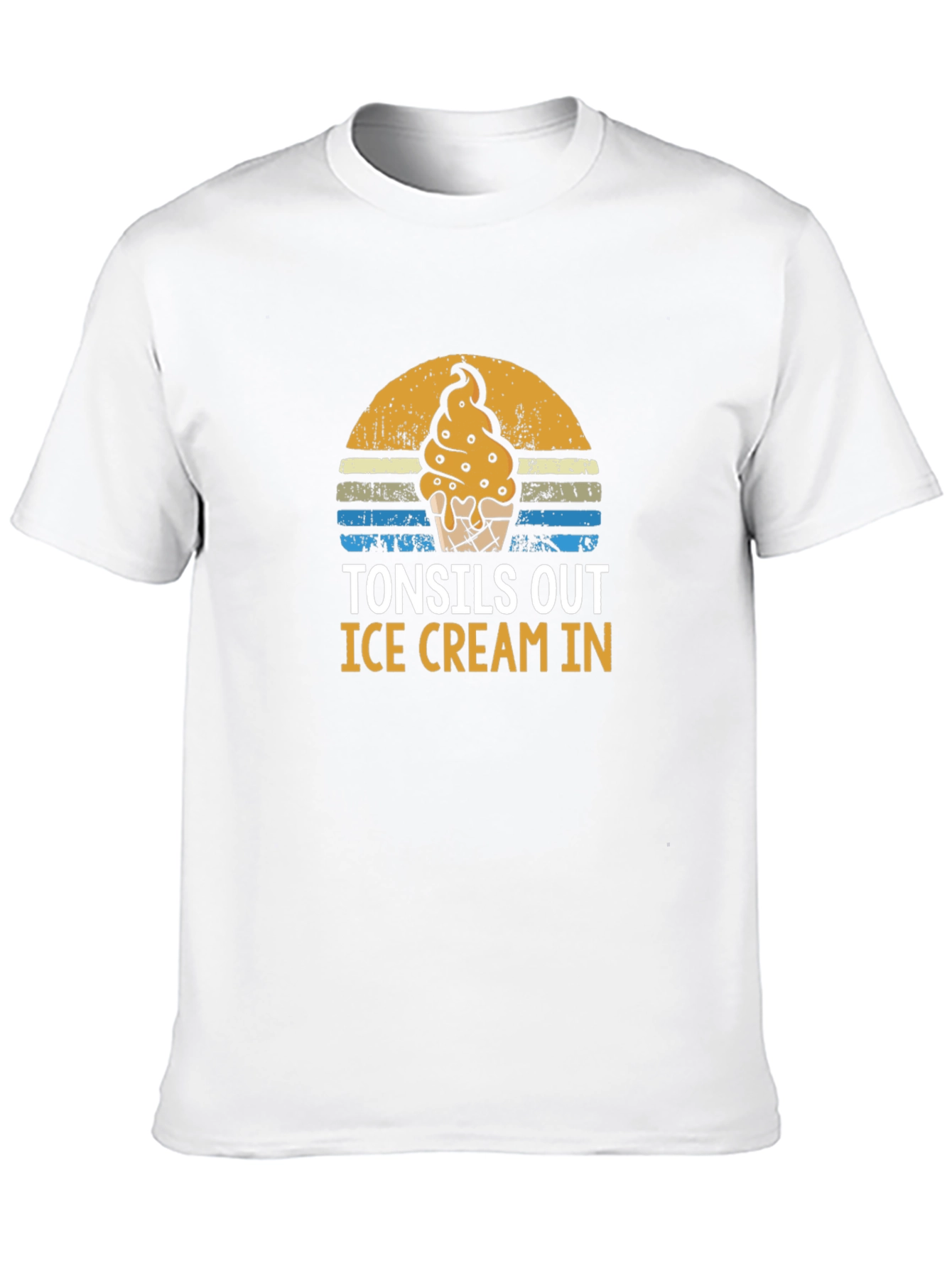 Tonsils Out Ice Cream In Graphic Tee