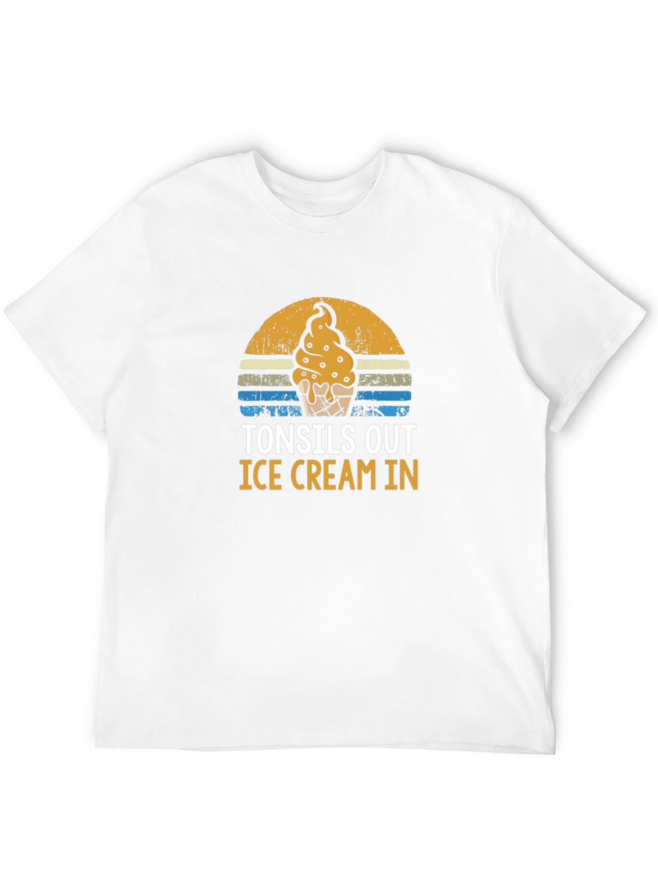 Tonsils Out Ice Cream In Graphic Tee