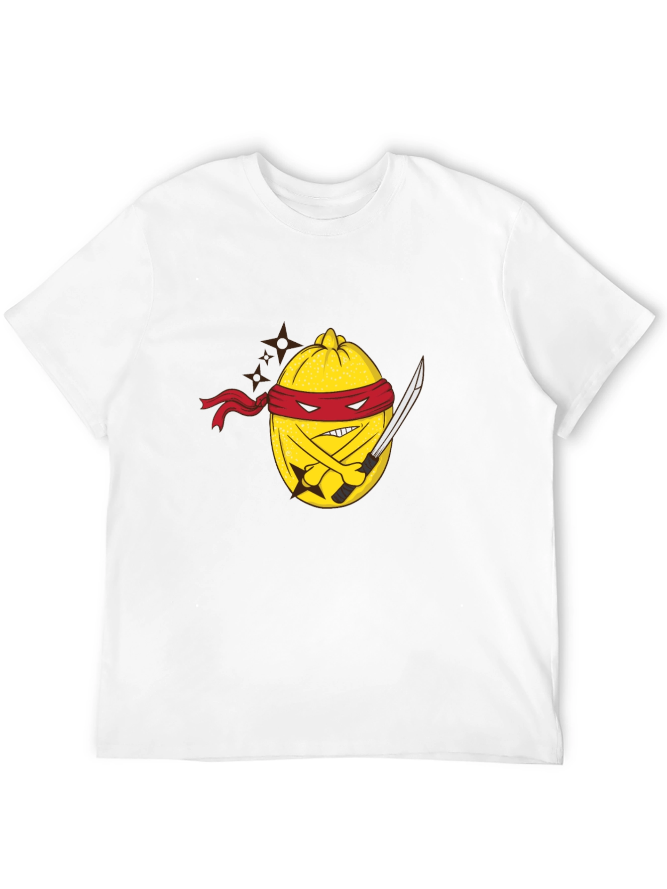 Ninja Lemon Graphic Tee - Black Cotton Blend