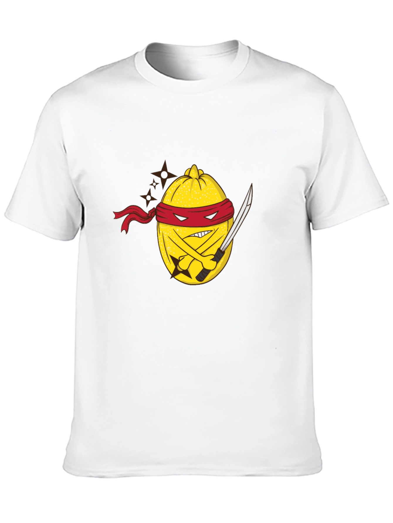 Ninja Lemon Graphic Tee - Black Cotton Blend