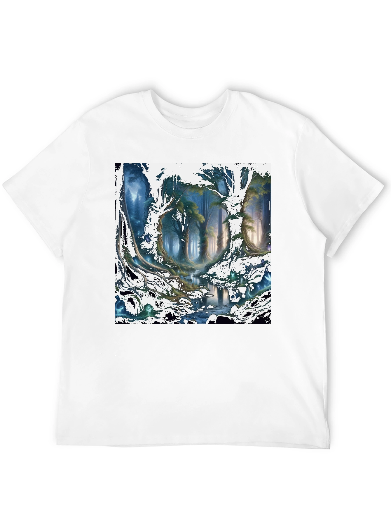 Enchanted Forest Graphic Tee - Nature Inspired Design
