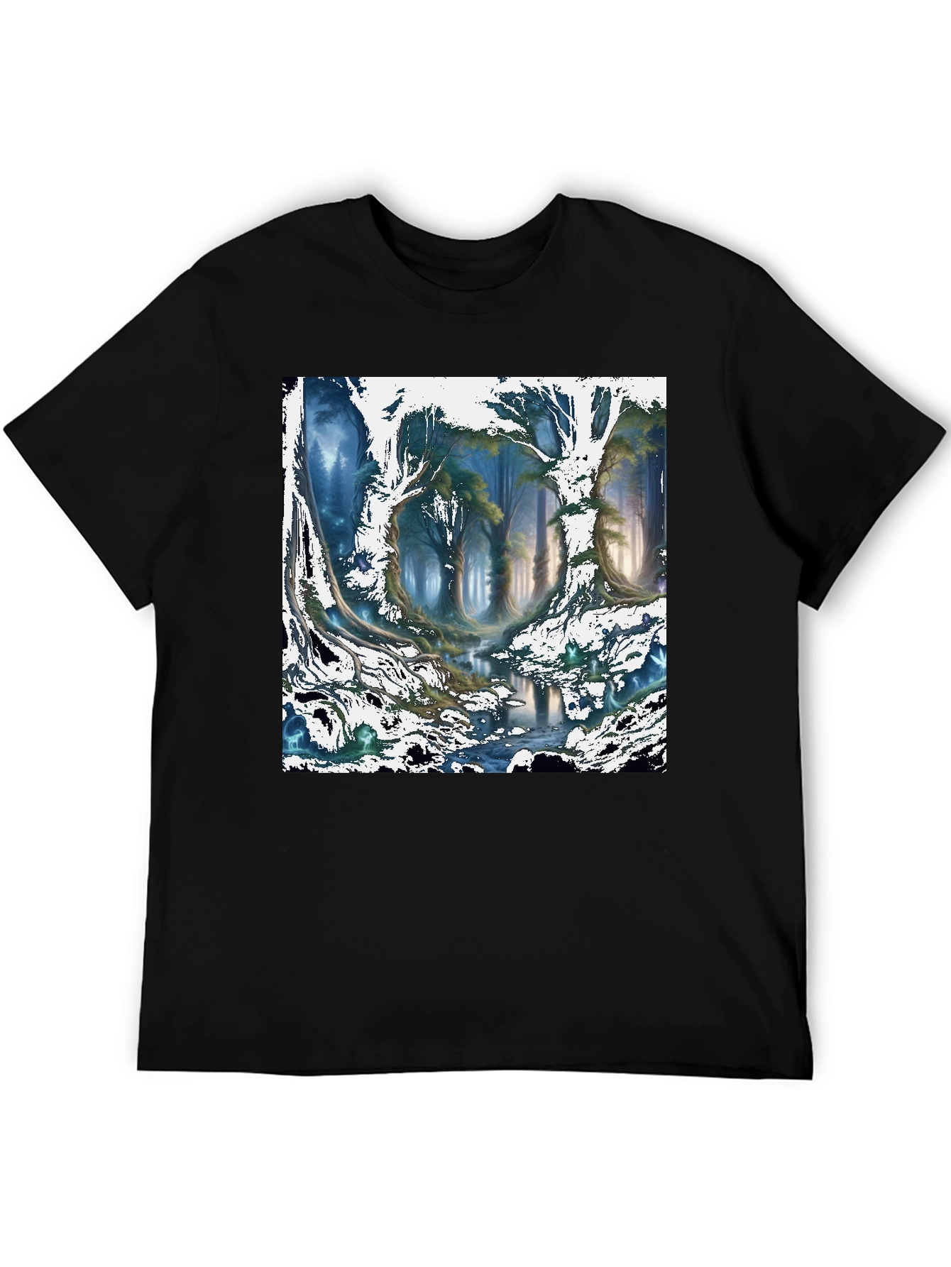 Enchanted Forest Graphic Tee - Nature Inspired Design