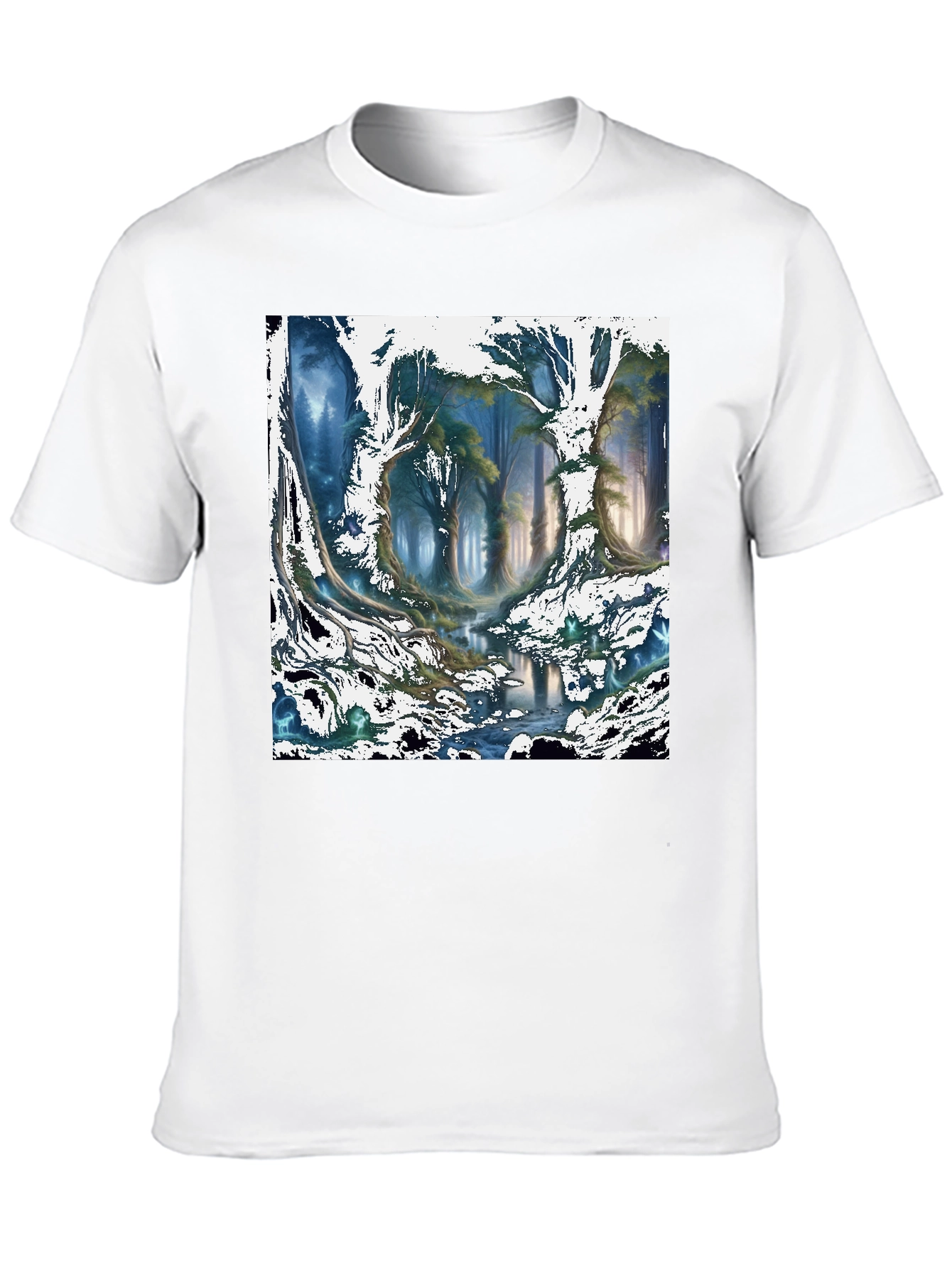Enchanted Forest Graphic Tee - Nature Inspired Design