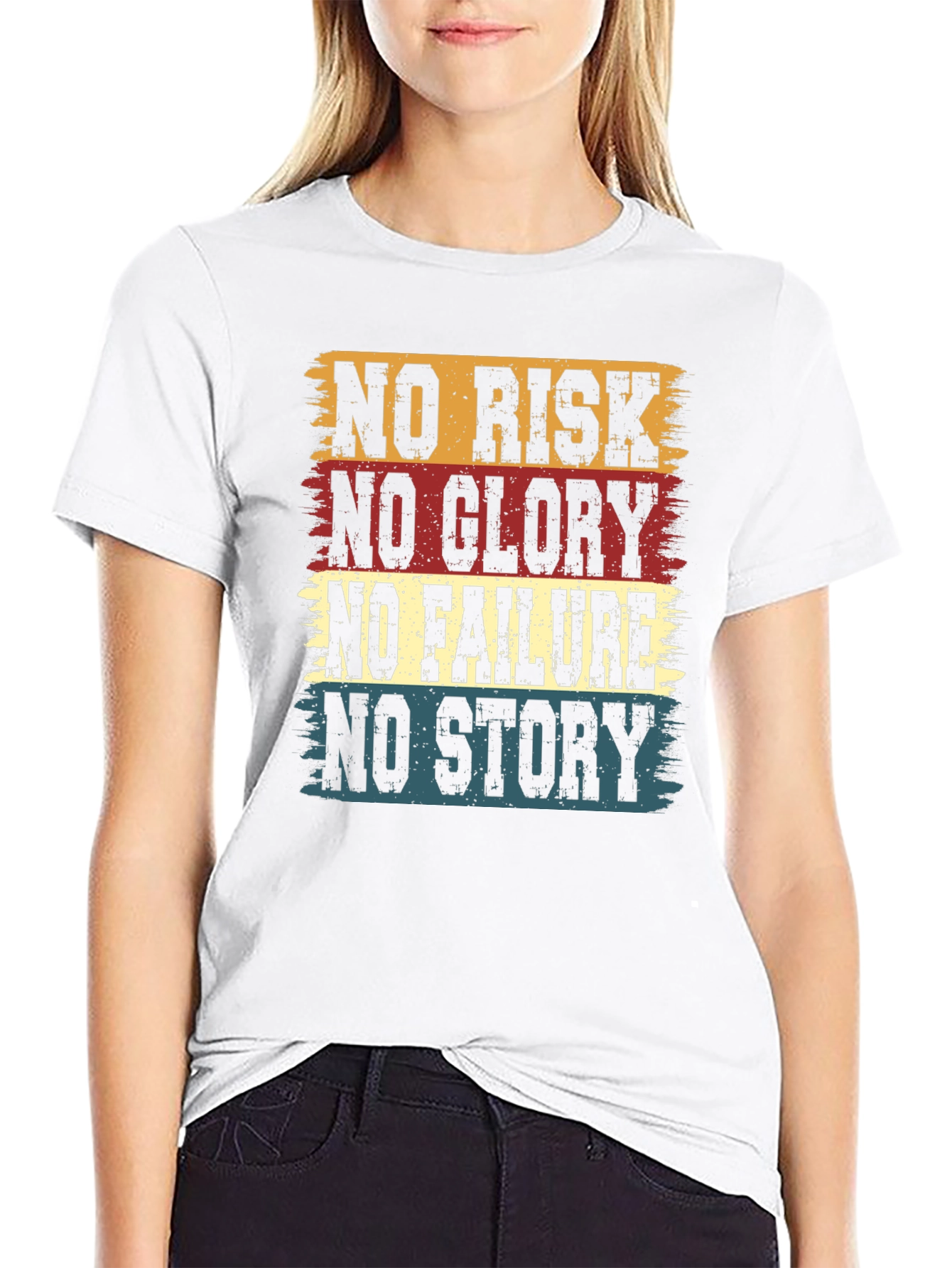 No Risk No Glory Mens Graphic Tee