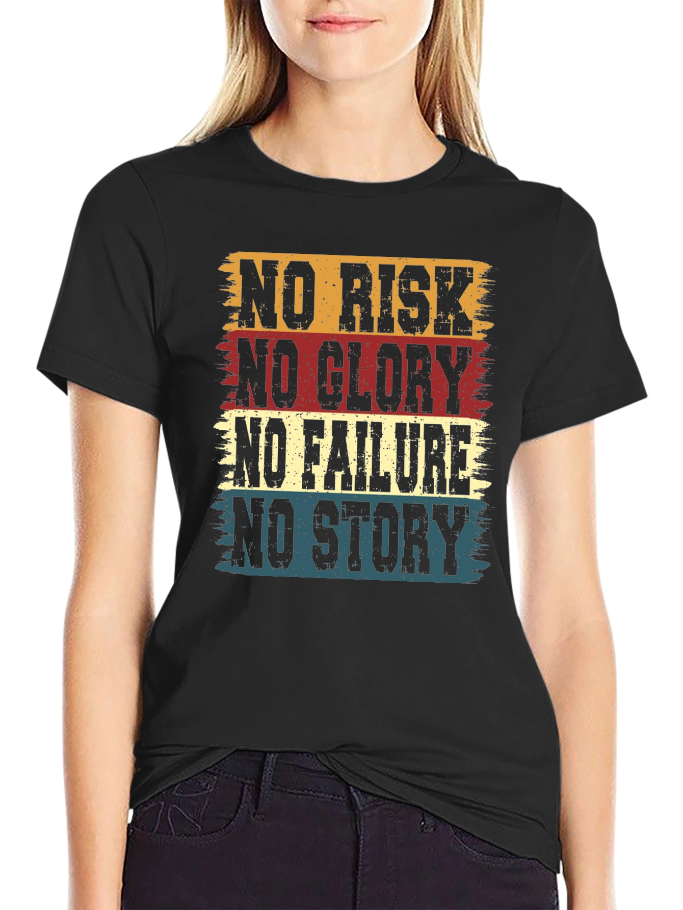 No Risk No Glory Mens Graphic Tee