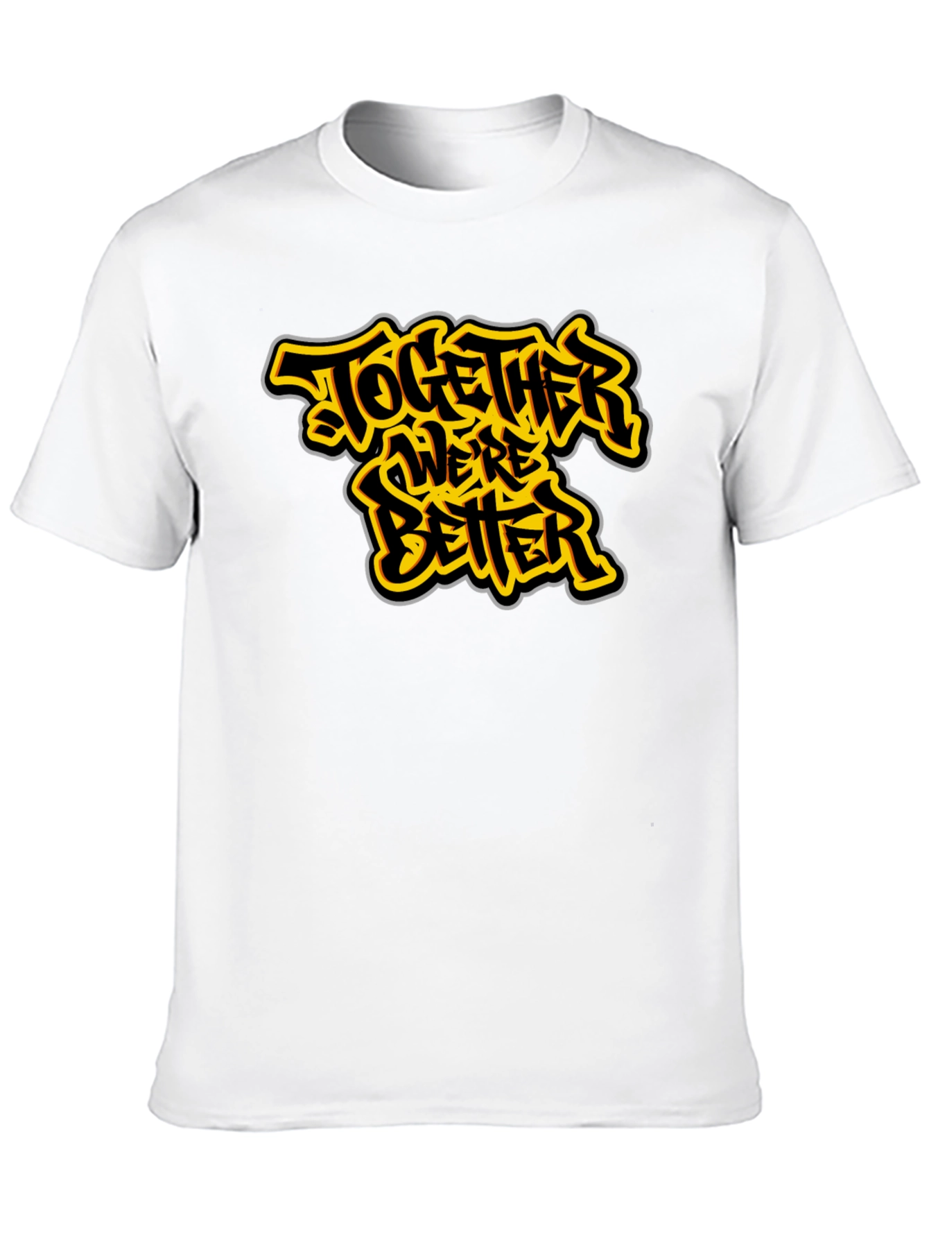 Together Were Better Black Graphic Tee