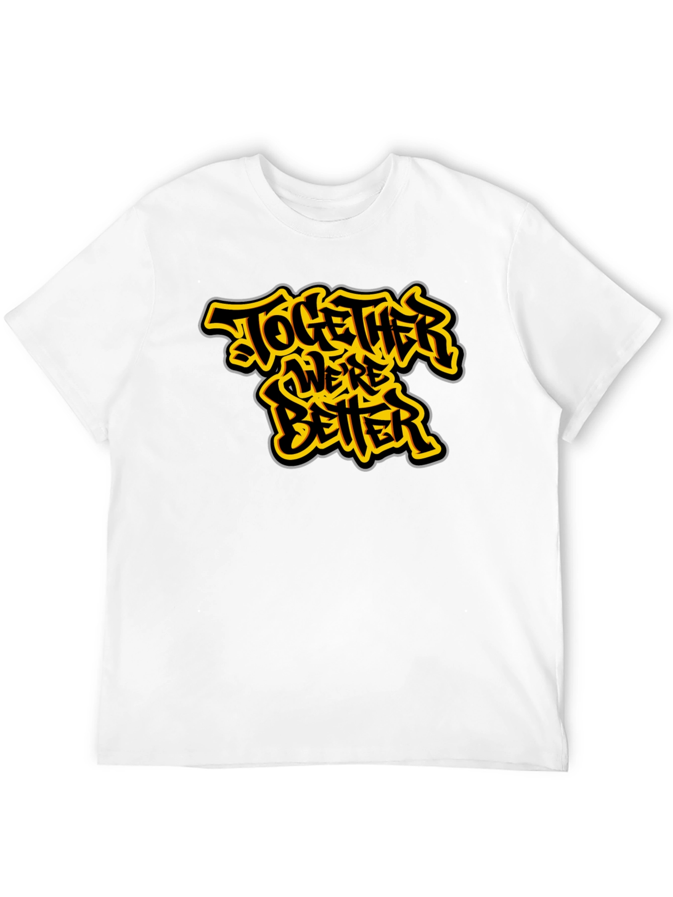 Together Were Better Black Graphic Tee