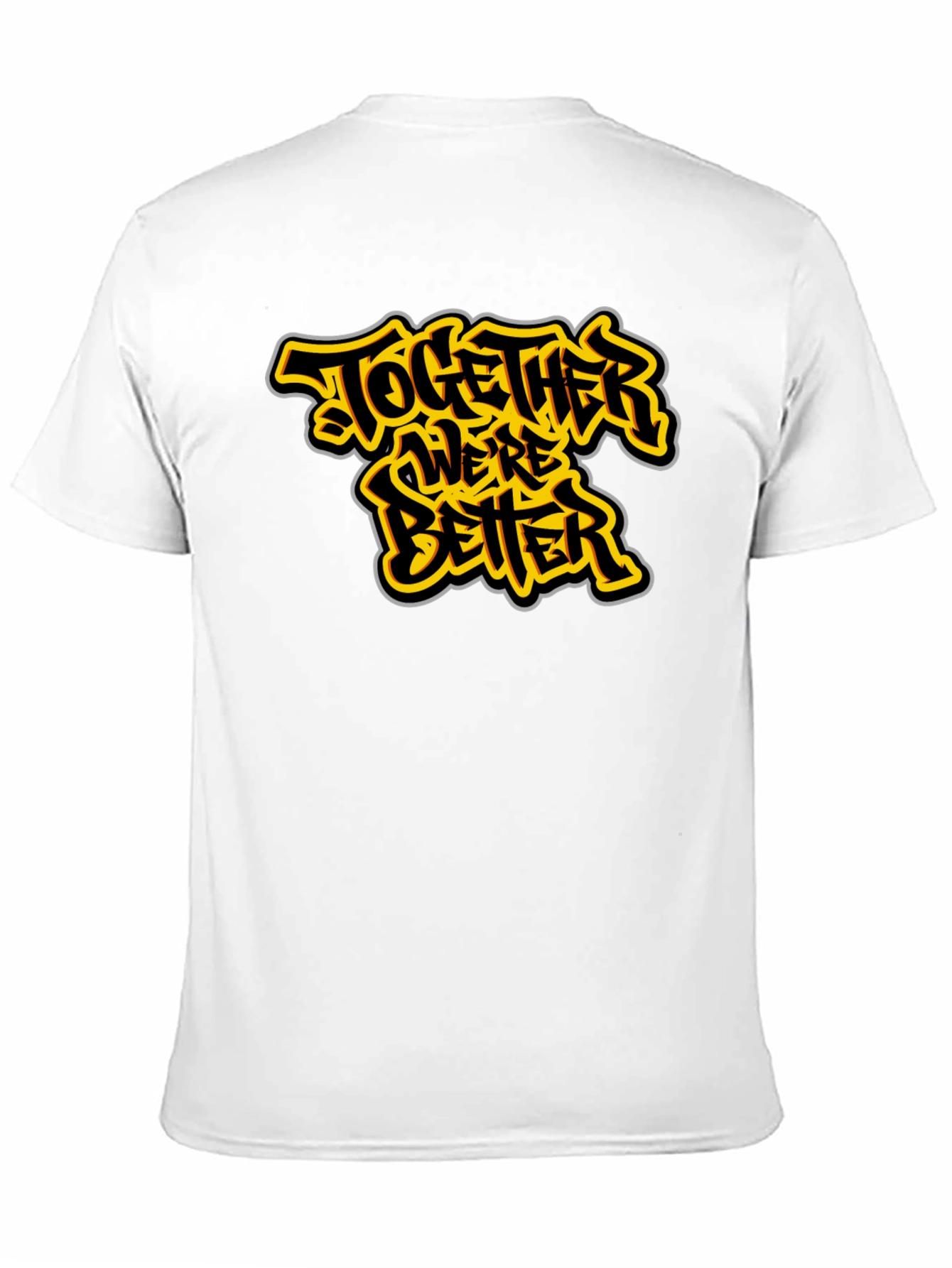 Together Were Better Black Graphic Tee