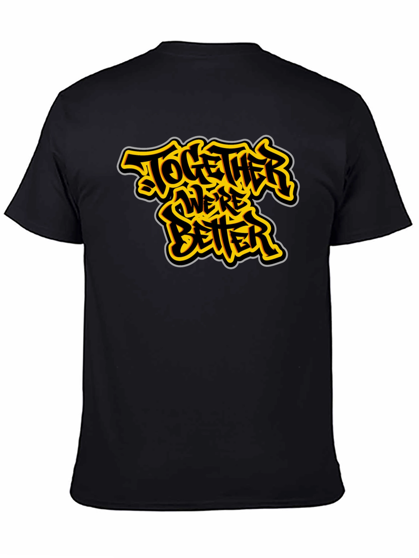 Together Were Better Black Graphic Tee