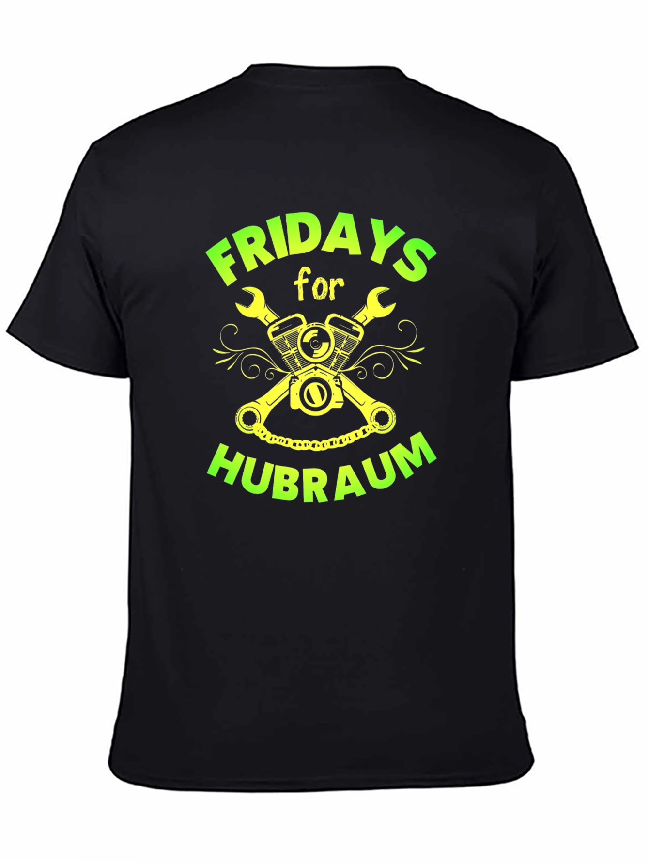 Fridays for Hubraum Black Graphic Tee