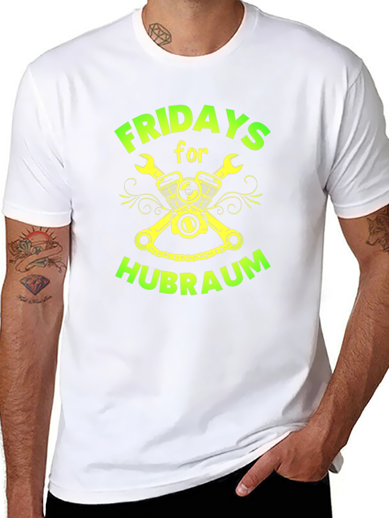 Fridays for Hubraum Black Graphic Tee