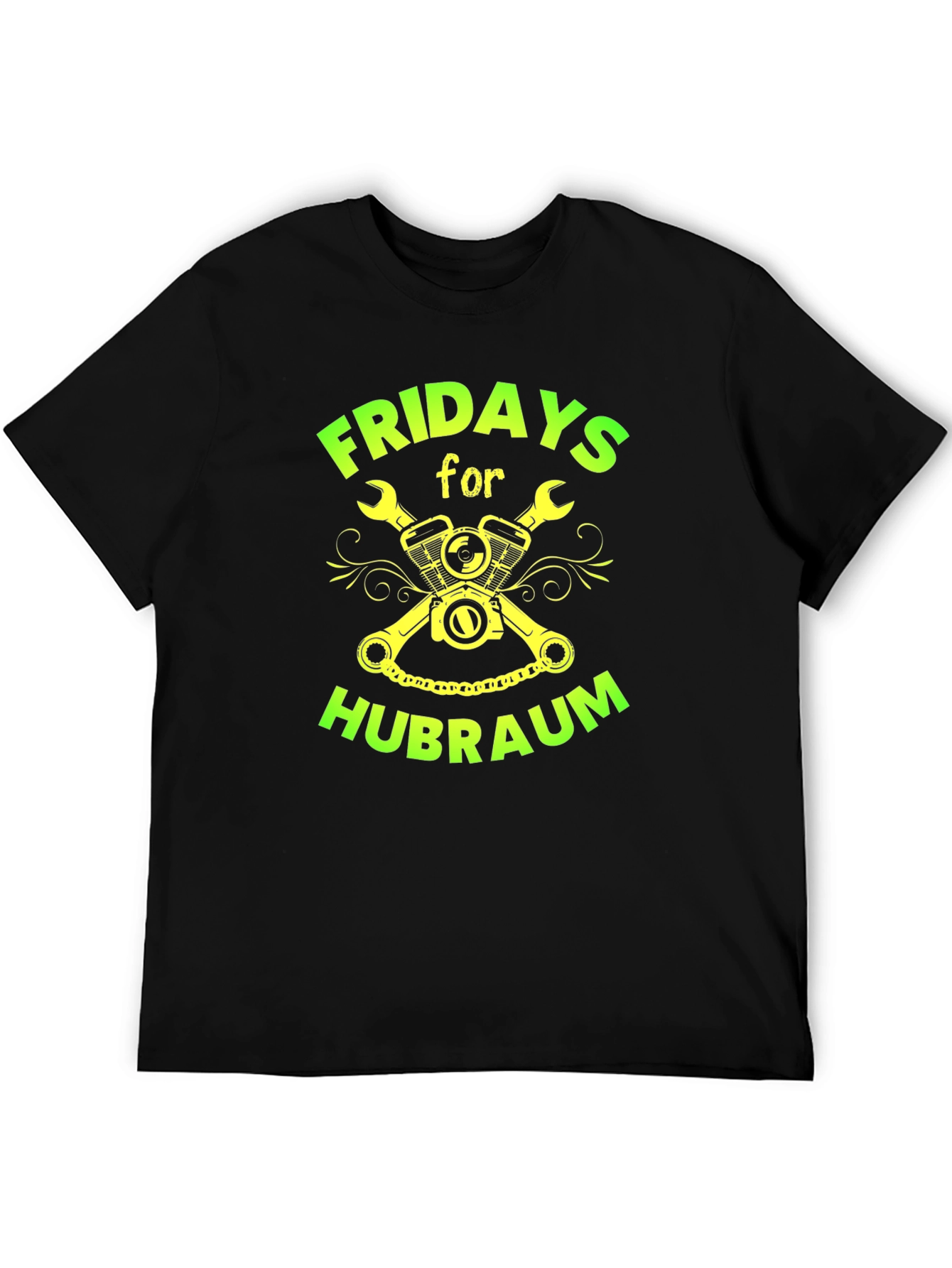 Fridays for Hubraum Black Graphic Tee