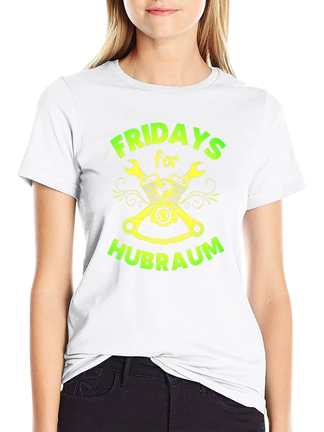 Fridays for Hubraum Black Graphic Tee
