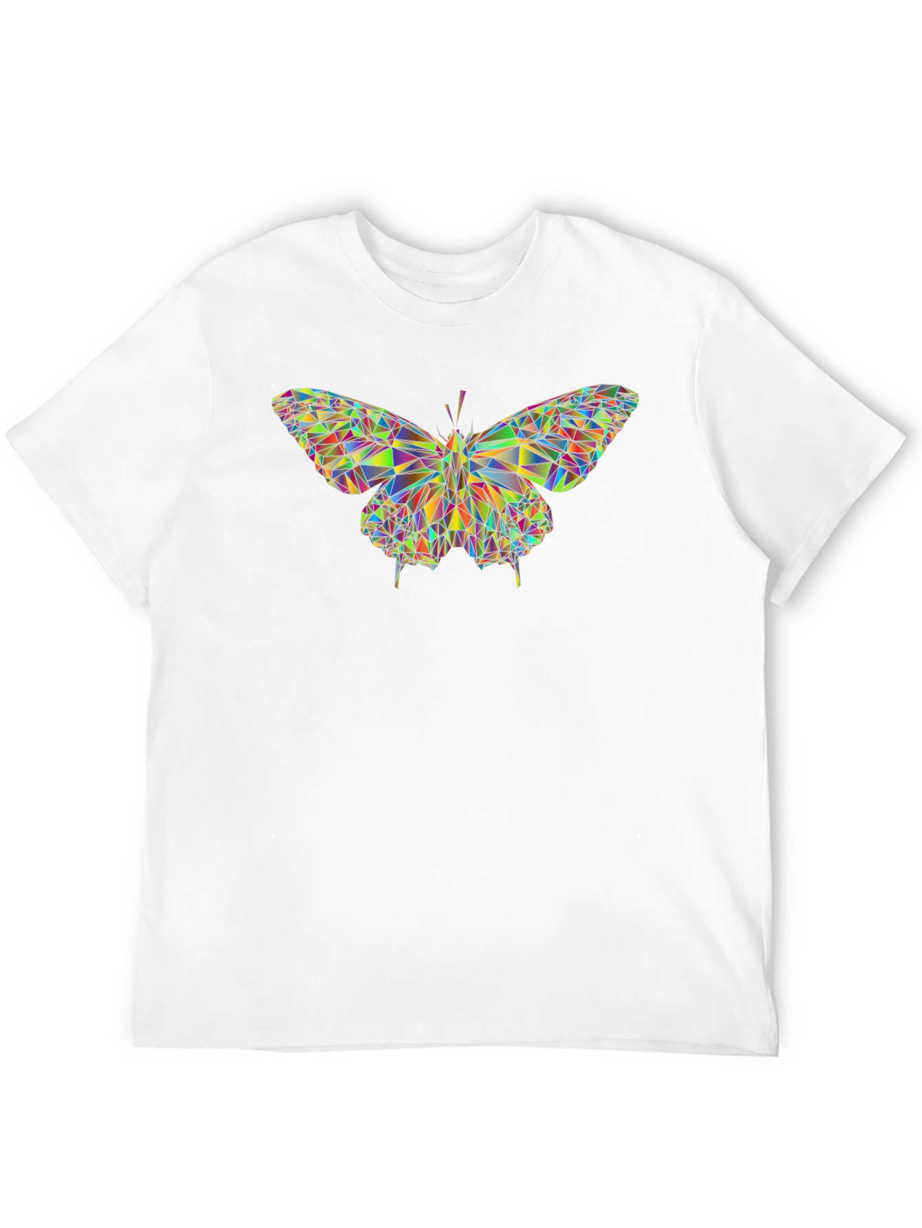 Prismatic Butterfly Black T-Shirt