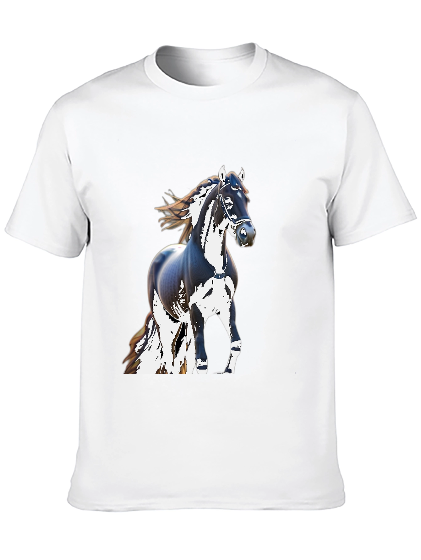 Black Horse Graphic T-Shirt
