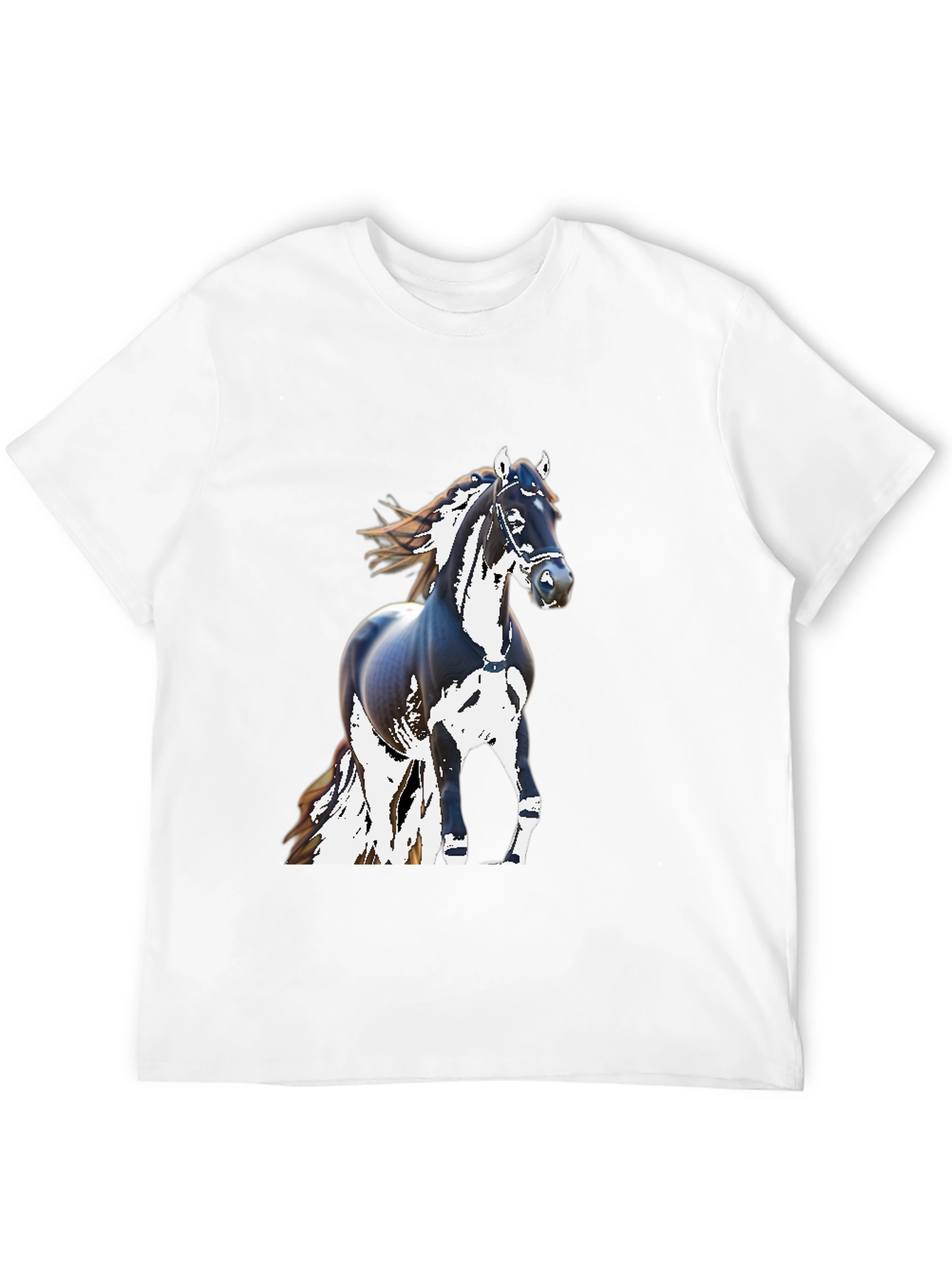 Black Horse Graphic T-Shirt