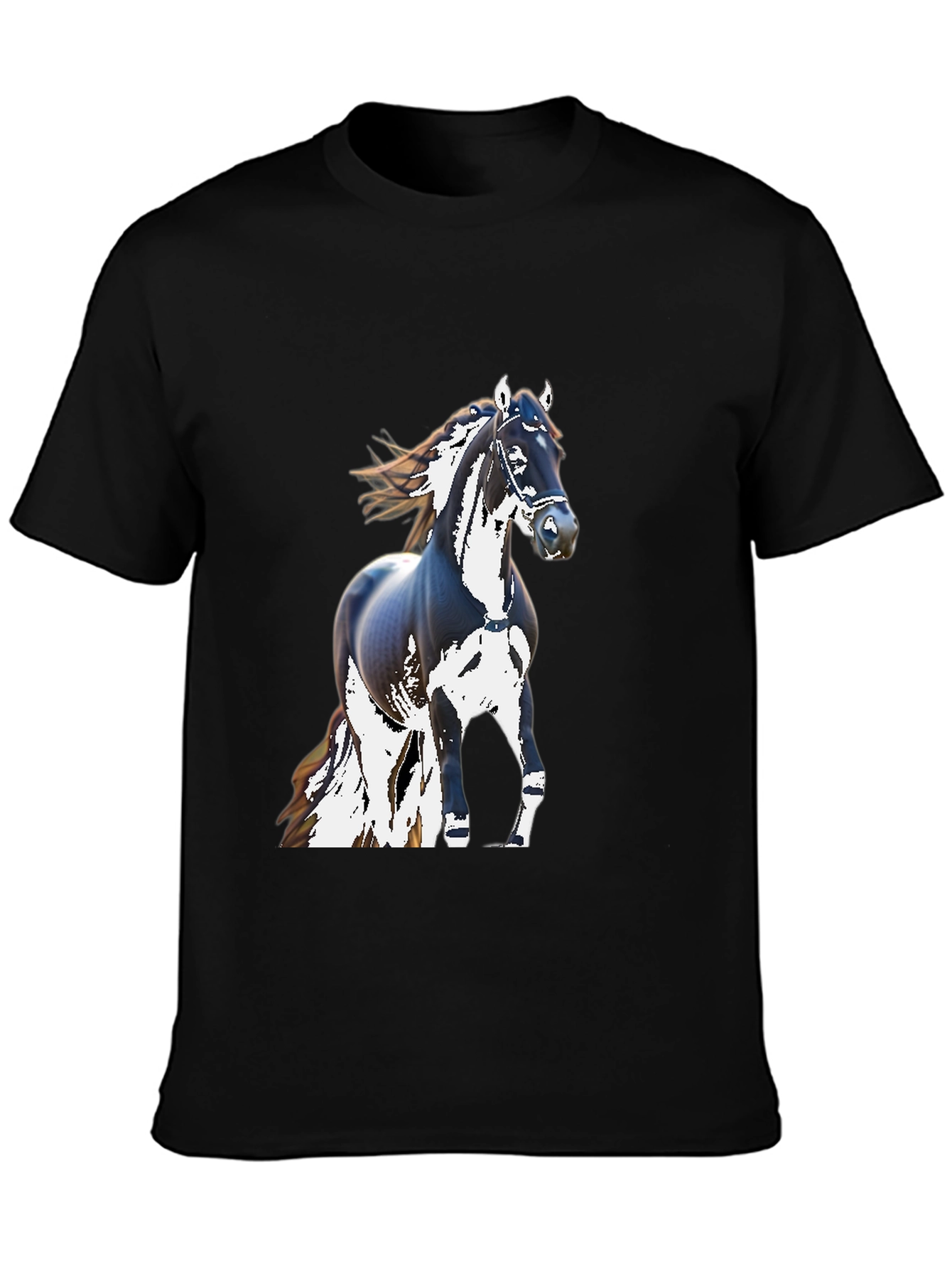 Black Horse Graphic T-Shirt