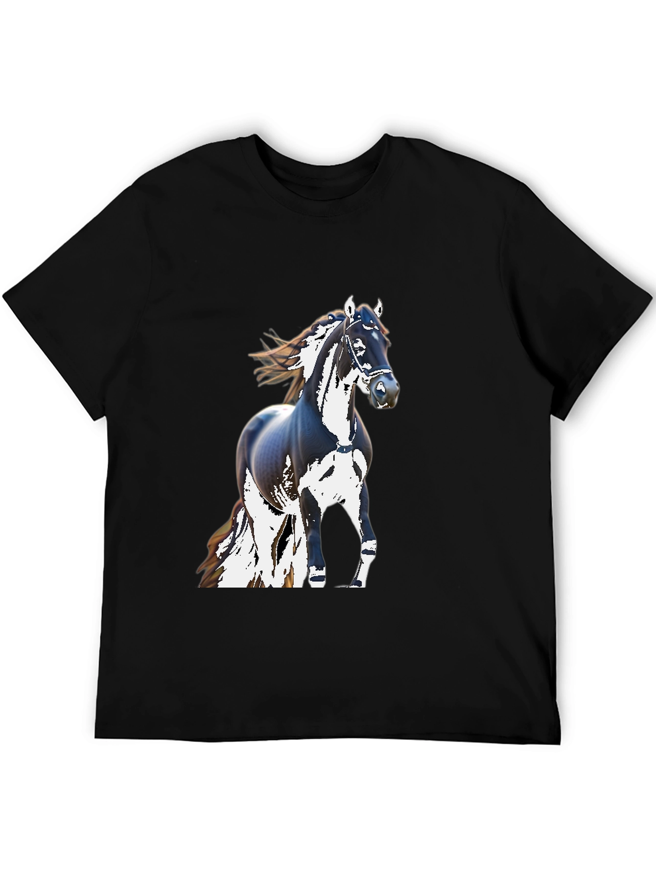 Black Horse Graphic T-Shirt