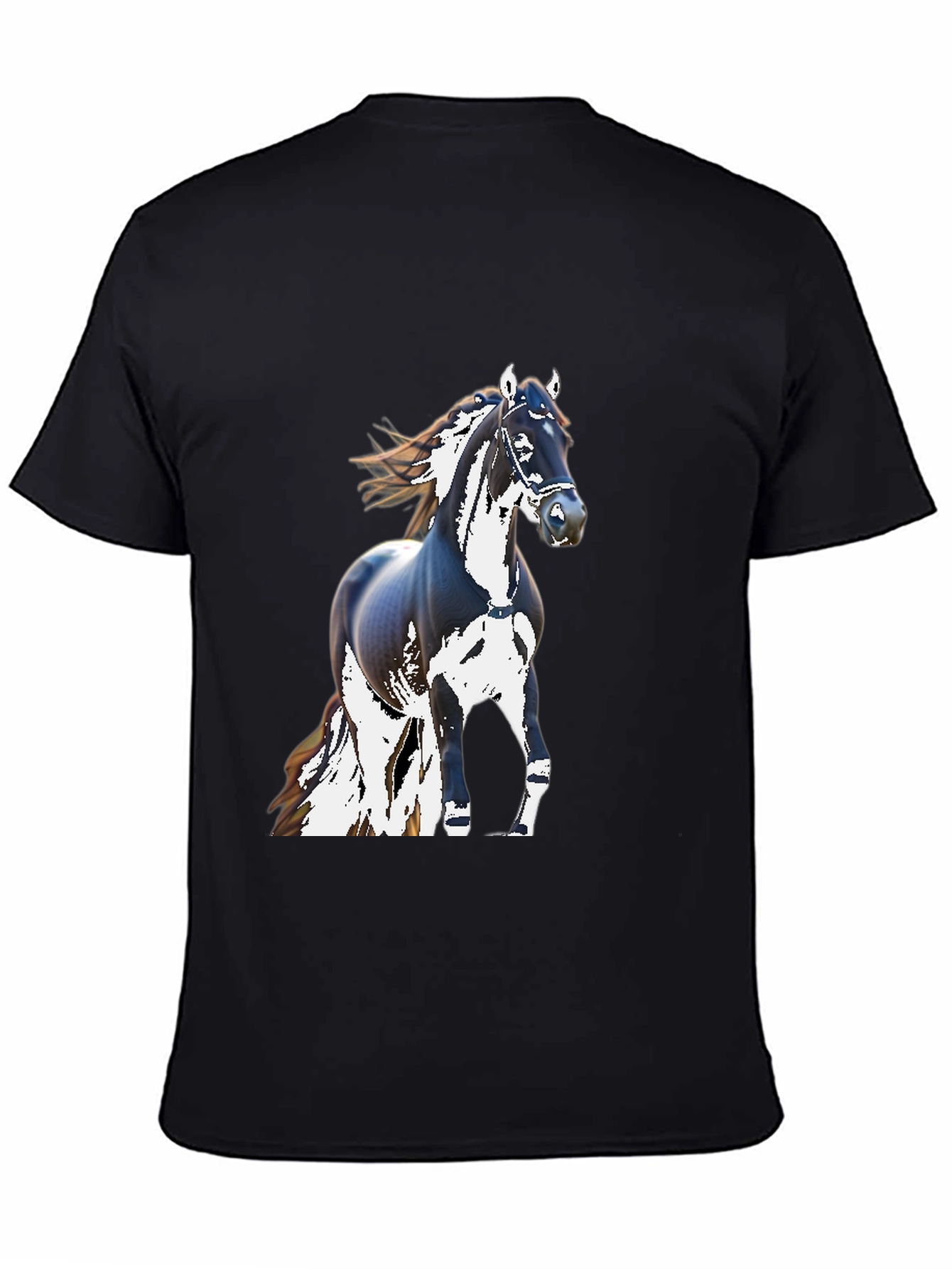 Black Horse Graphic T-Shirt