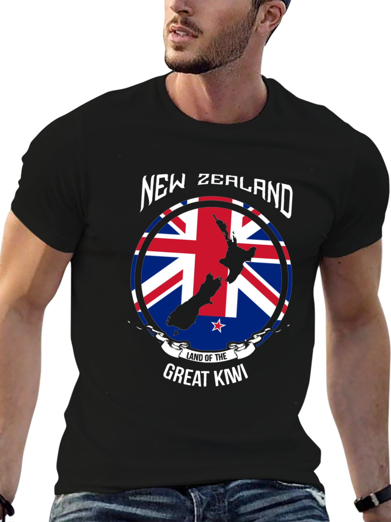 New Zealand Kiwi Land T-Shirt - Union Jack