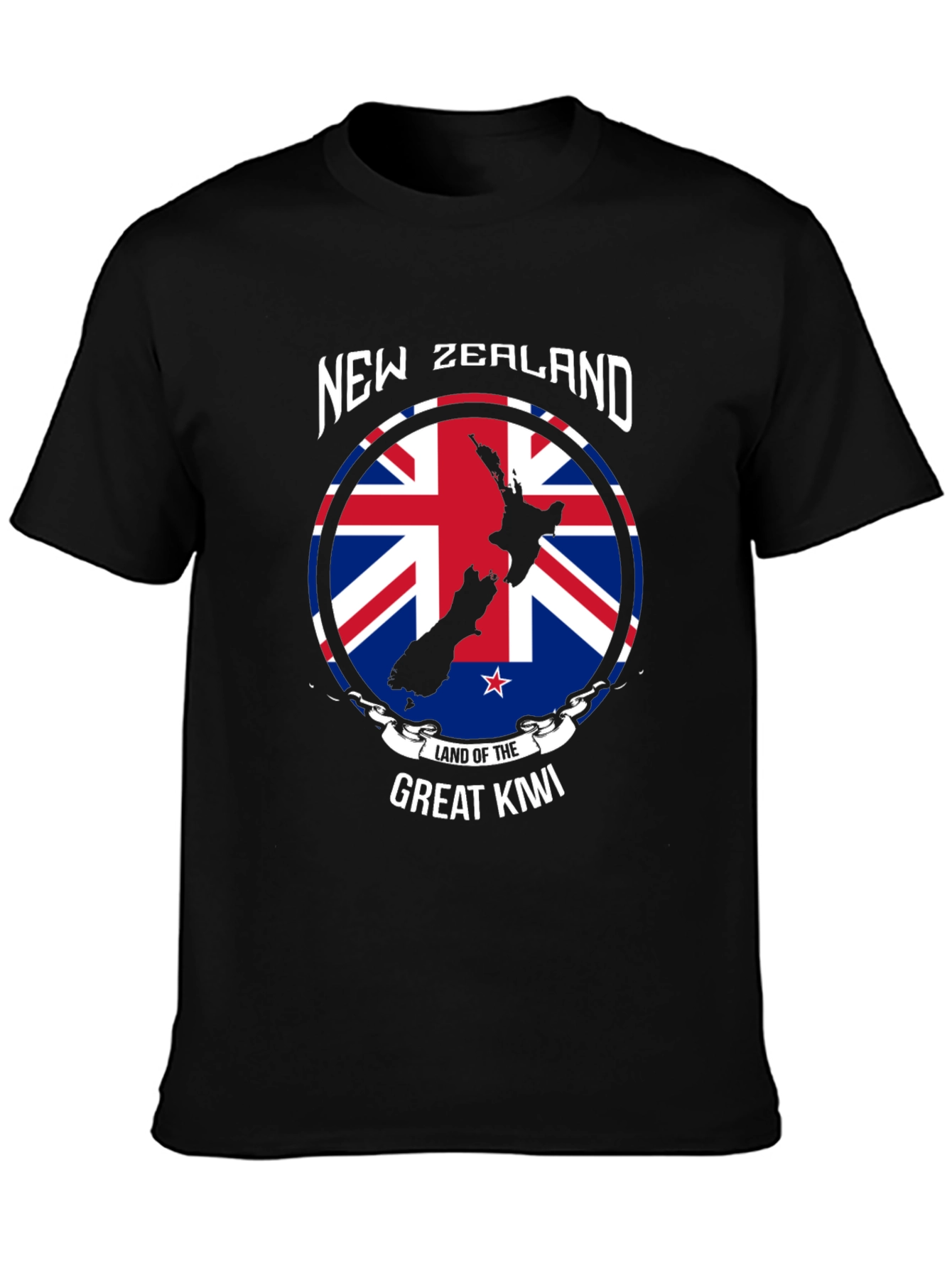 New Zealand Kiwi Land T-Shirt - Union Jack
