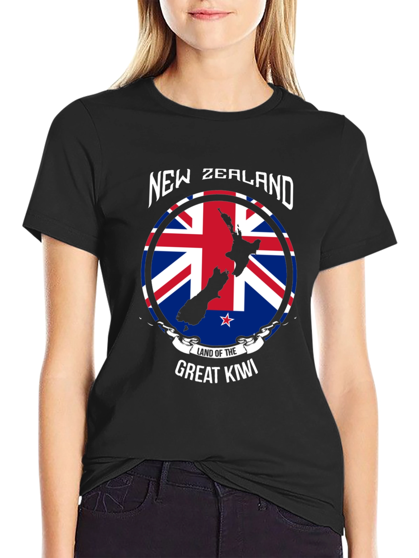 New Zealand Kiwi Land T-Shirt - Union Jack