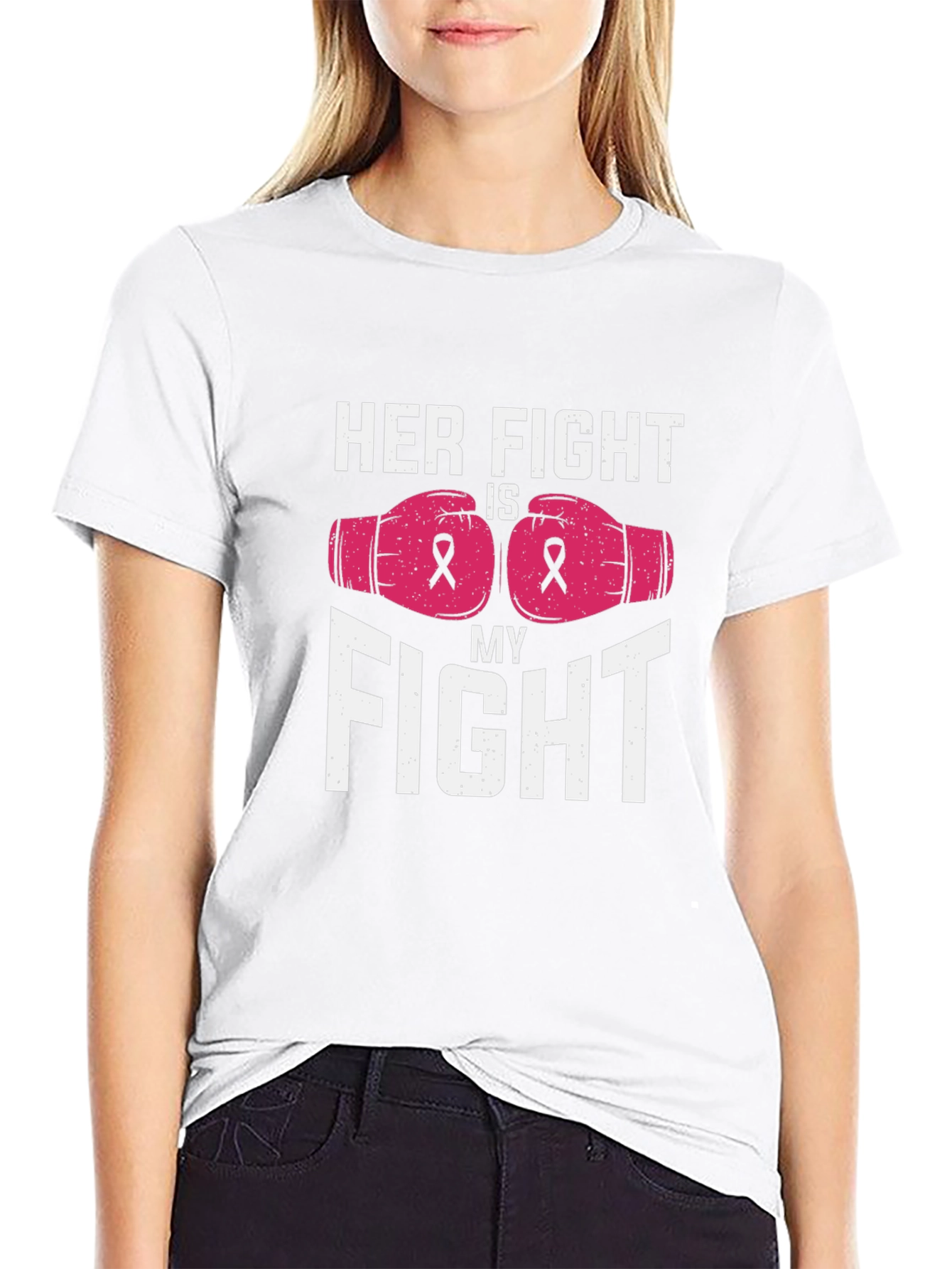 Her Fight Is My Fight Breast Cancer Awareness Tee