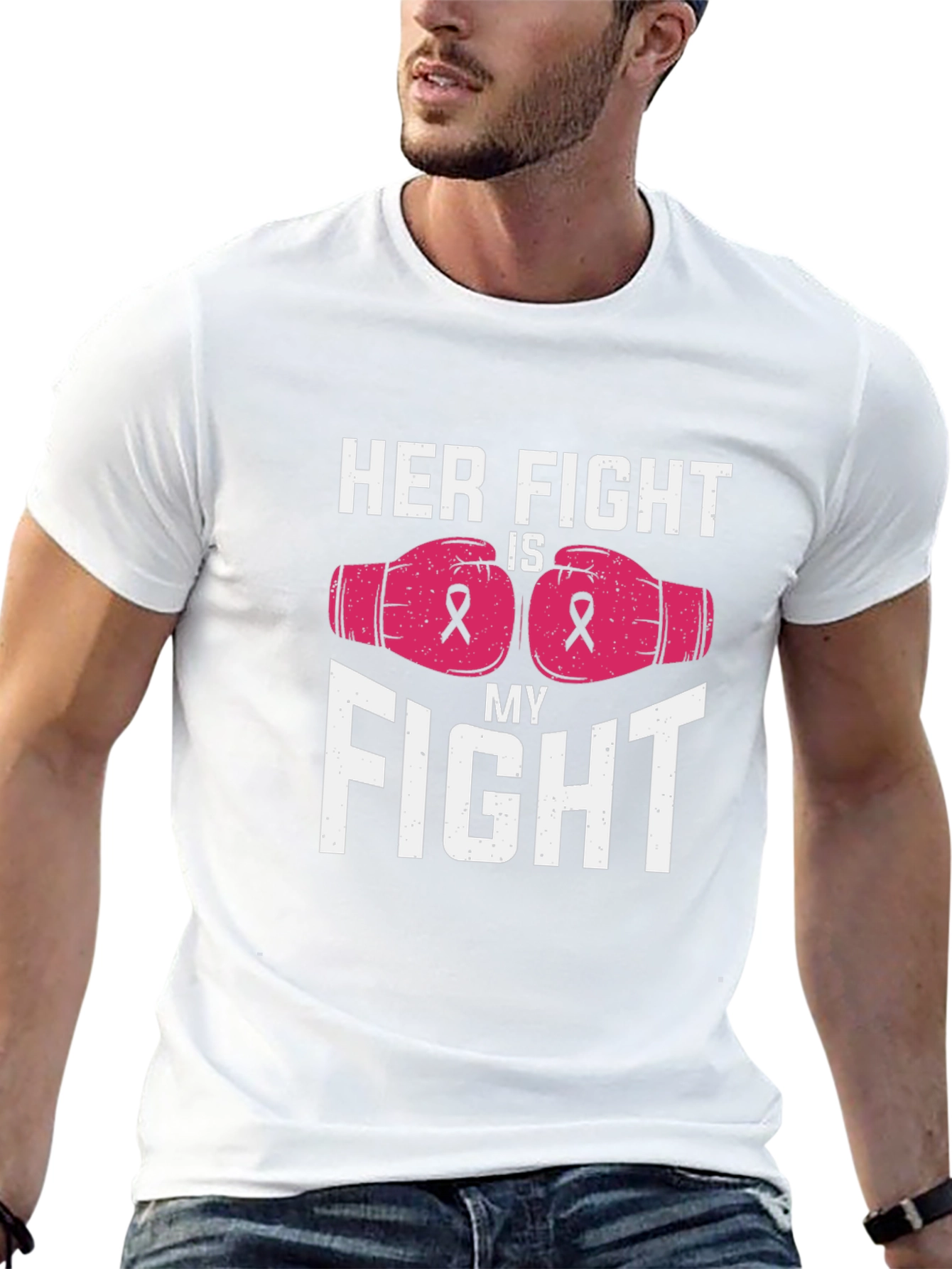 Her Fight Is My Fight Breast Cancer Awareness Tee