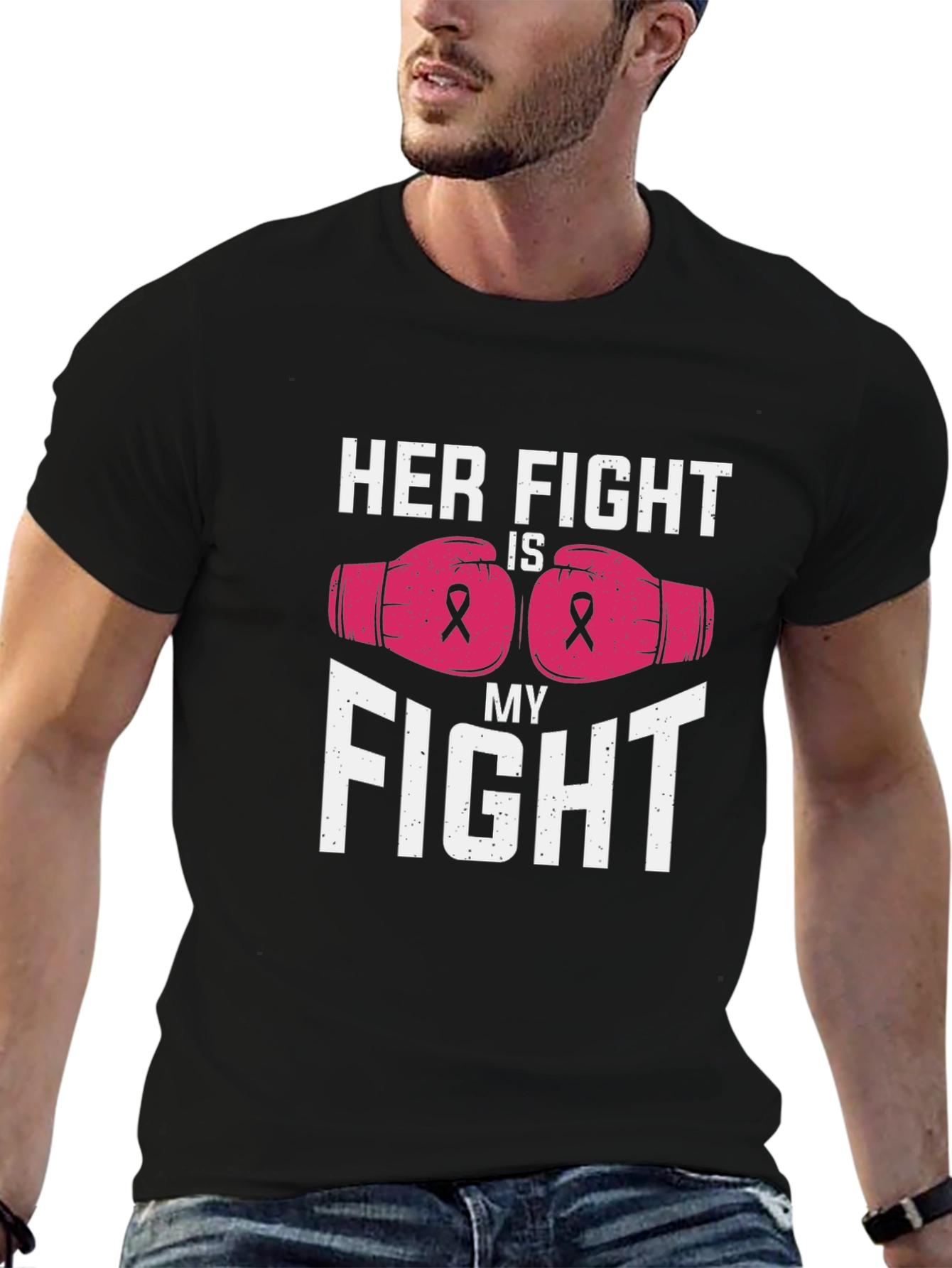 Her Fight Is My Fight Breast Cancer Awareness Tee
