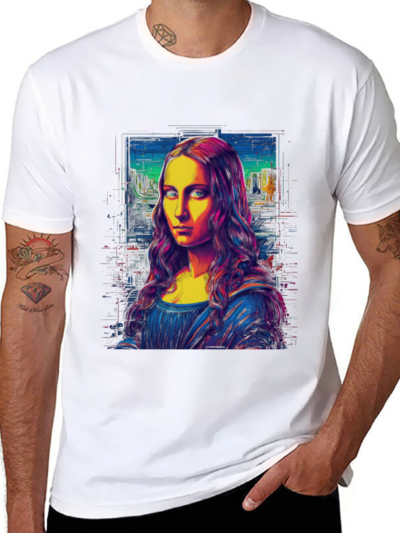 Mona Lisa Pop Art Graphic Tee