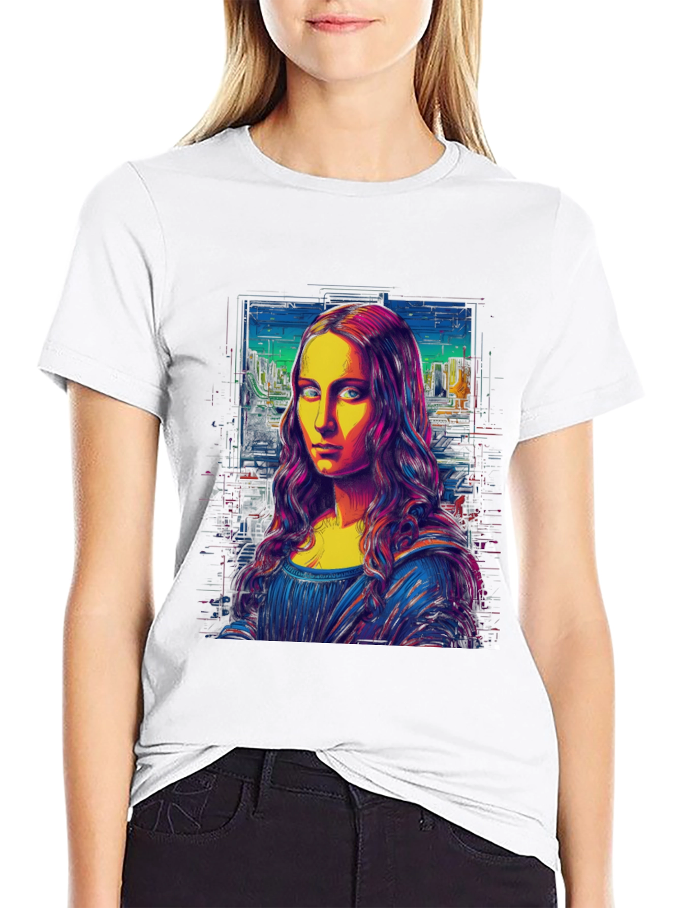 Mona Lisa Pop Art Graphic Tee