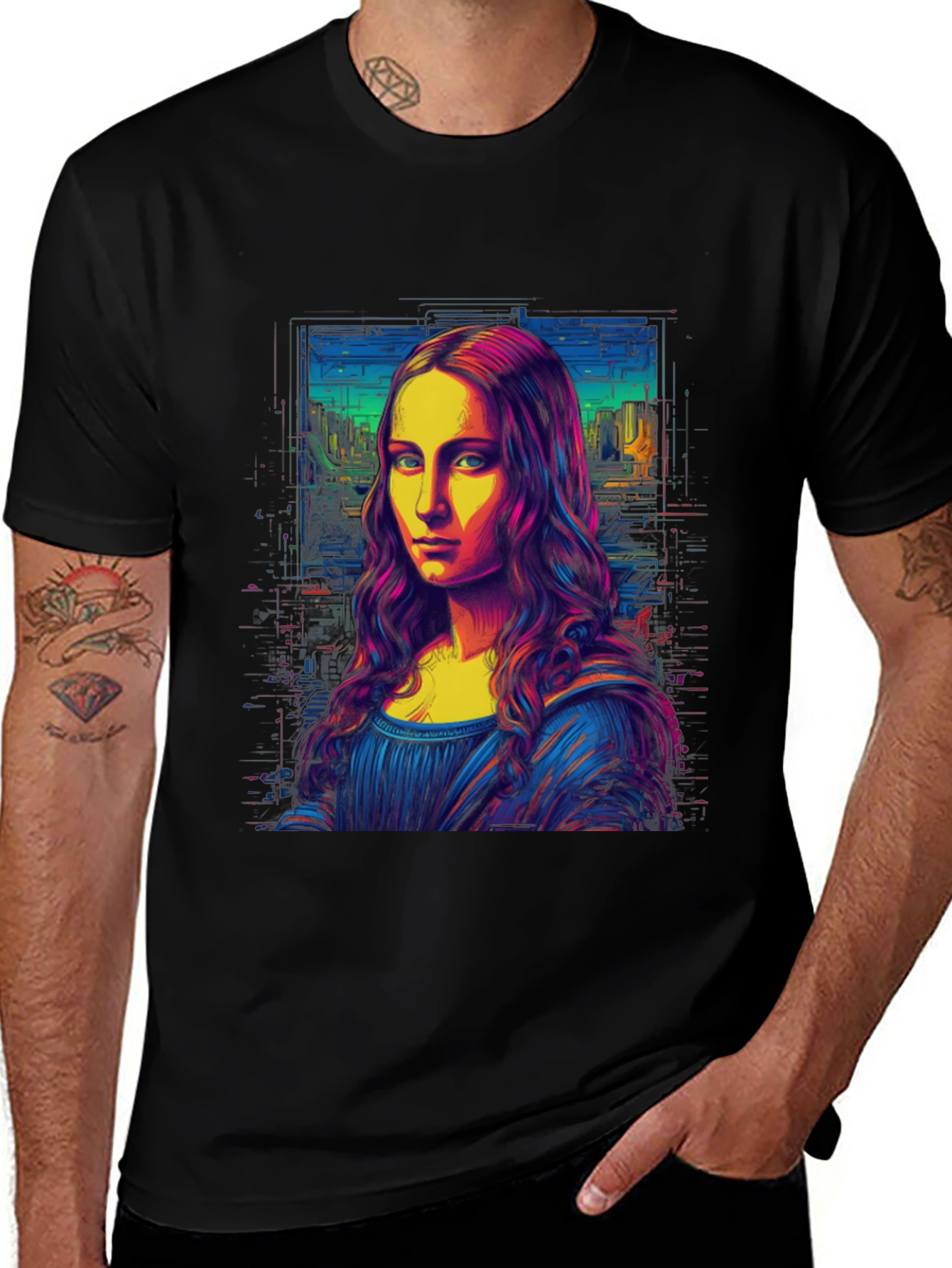 Mona Lisa Pop Art Graphic Tee