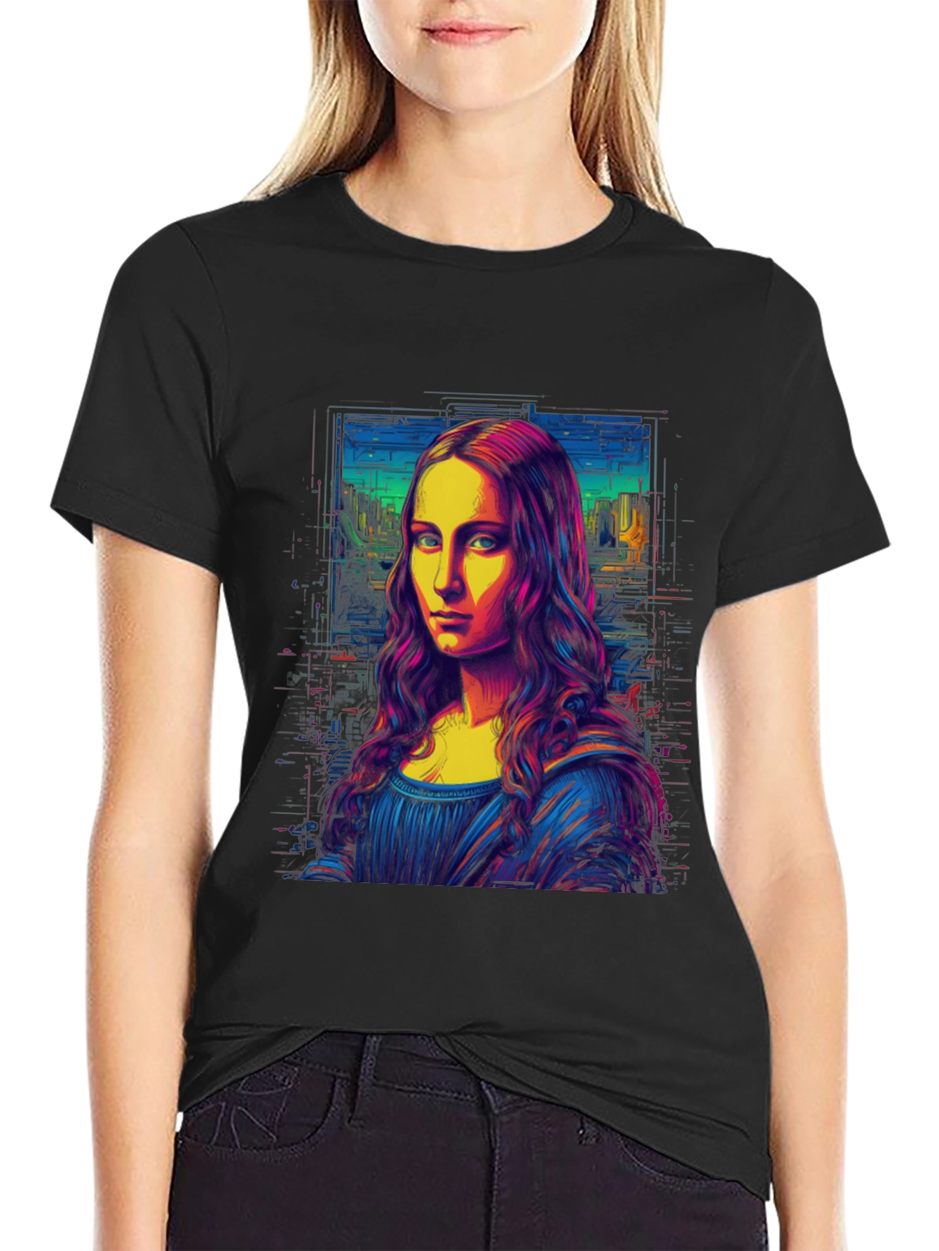 Mona Lisa Pop Art Graphic Tee