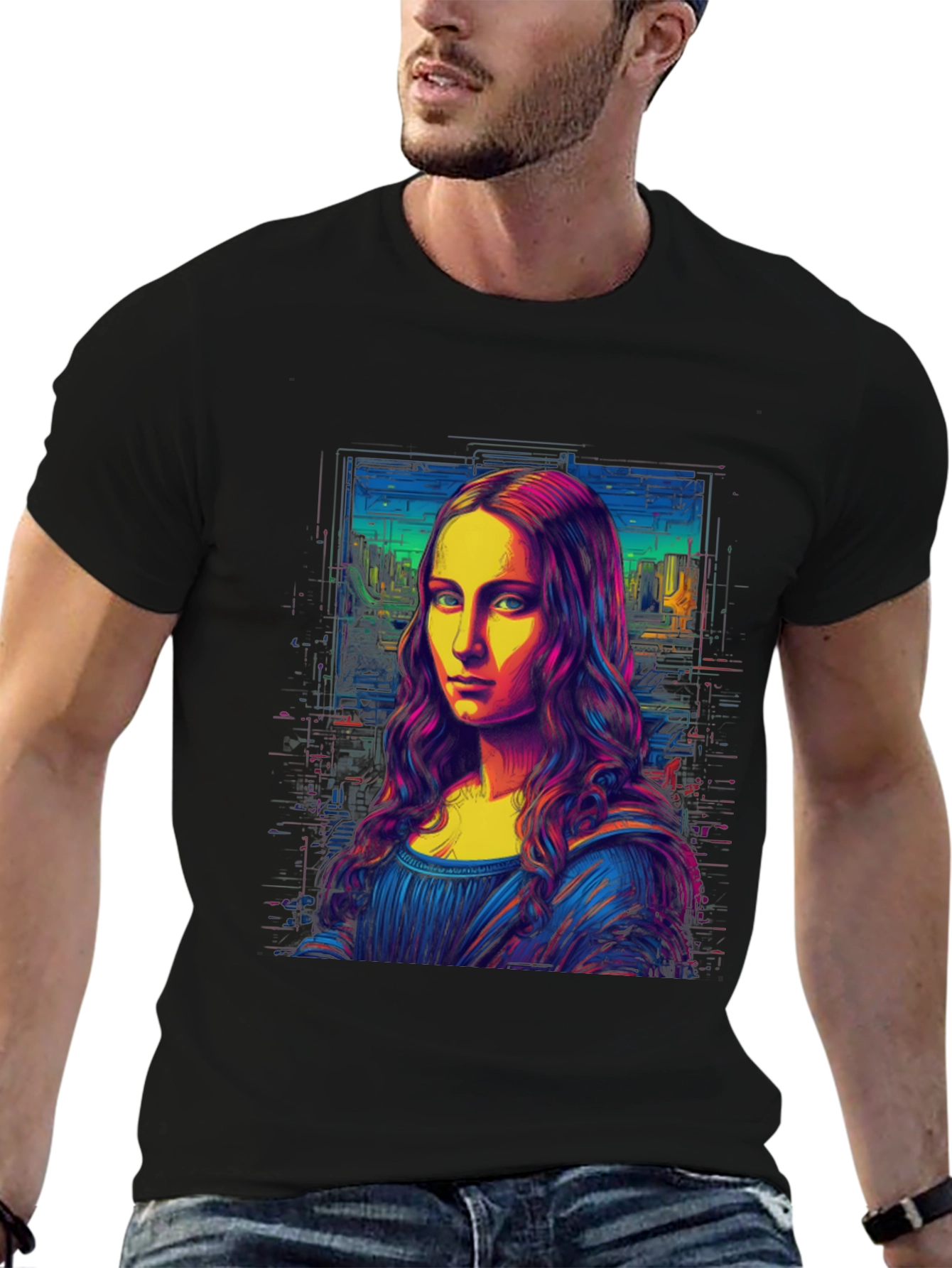 Mona Lisa Pop Art Graphic Tee