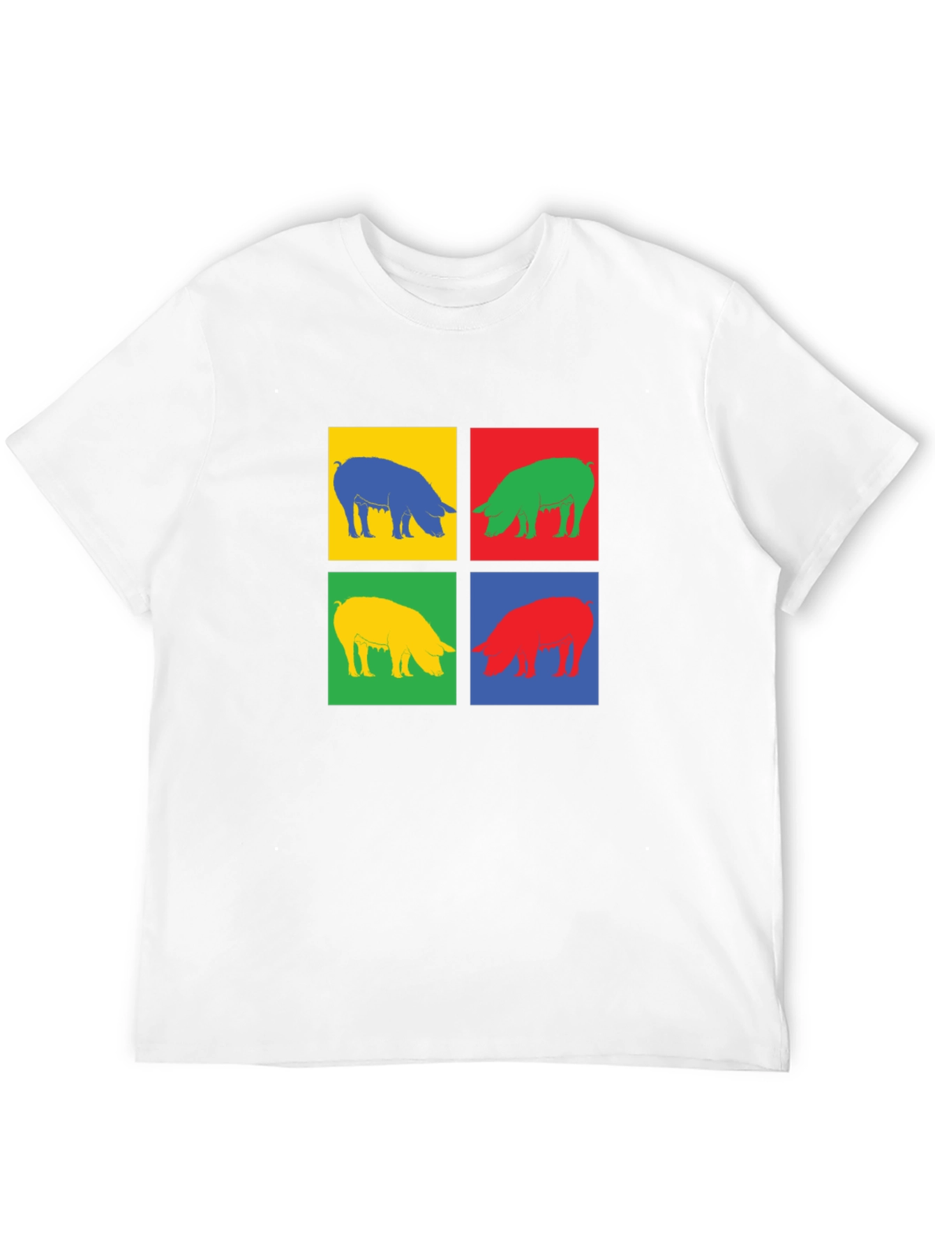 Pop Art Pig Graphic Tee - Trendy & Unique!