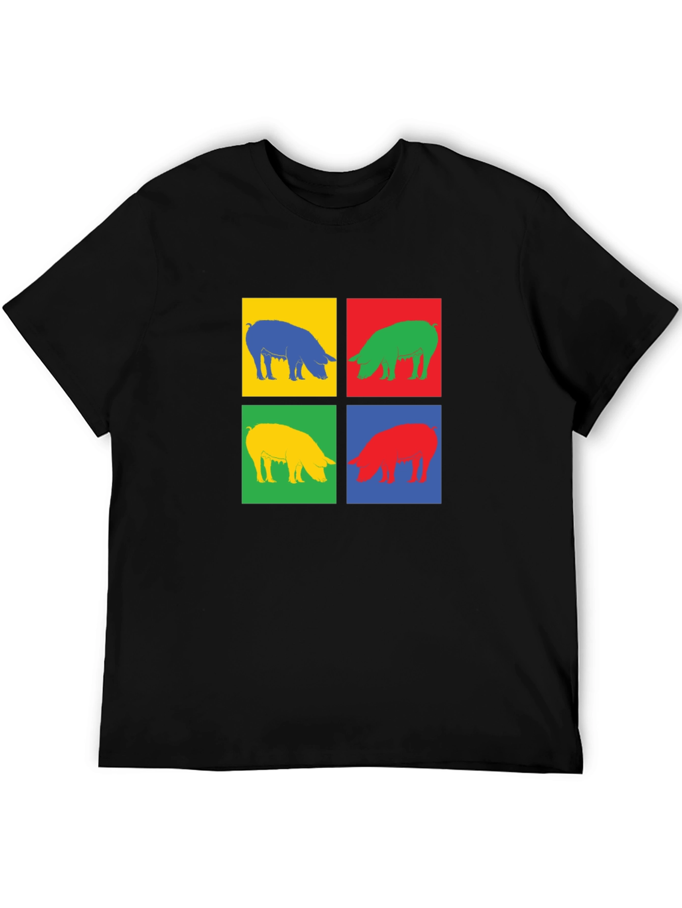 Pop Art Pig Graphic Tee - Trendy & Unique!