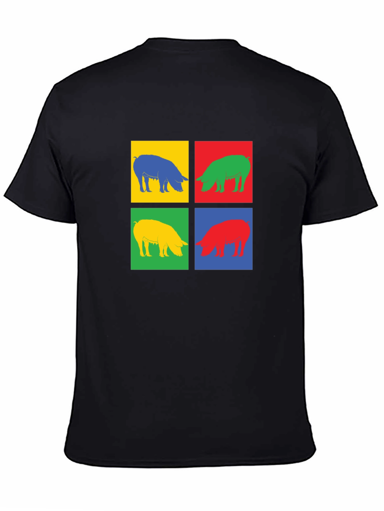 Pop Art Pig Graphic Tee - Trendy & Unique!